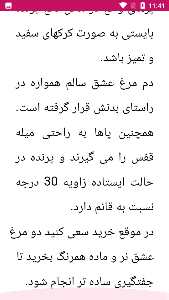 اسکرین شات 4 برنامه راهنمای پرورش مرغ عشق