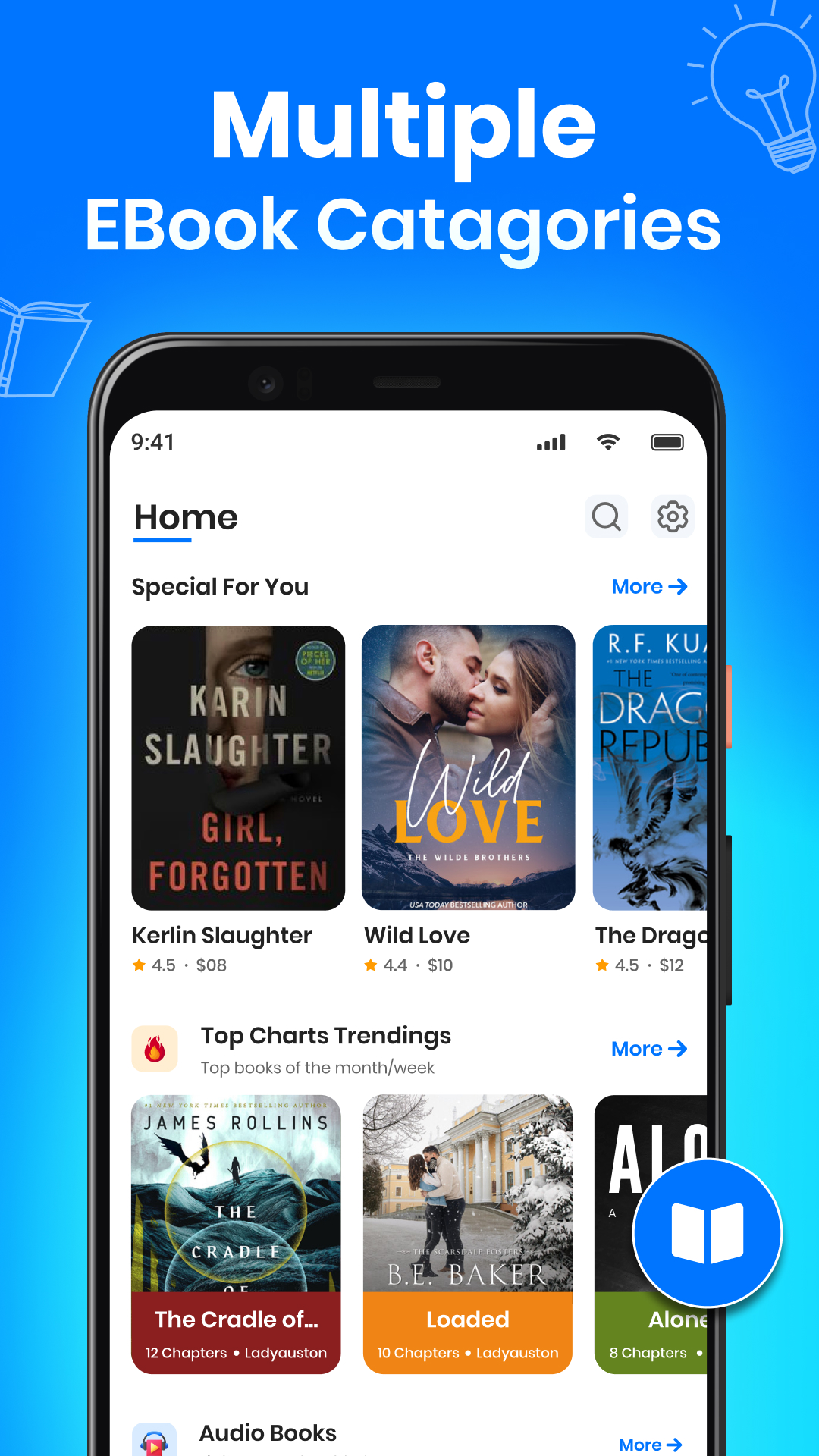 اسکرین شات 3 برنامه eBooks: Audio Books