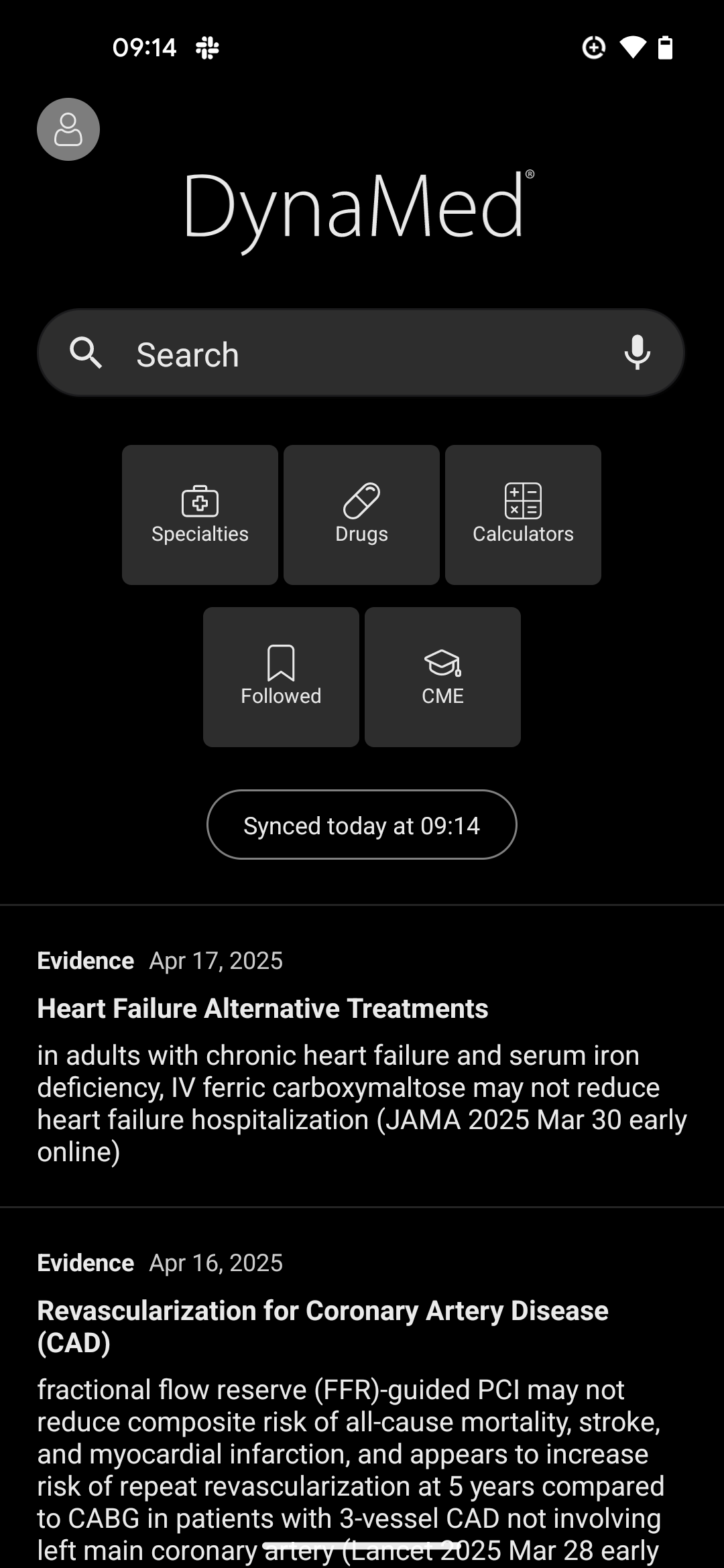 اسکرین شات 2 برنامه DynaMed