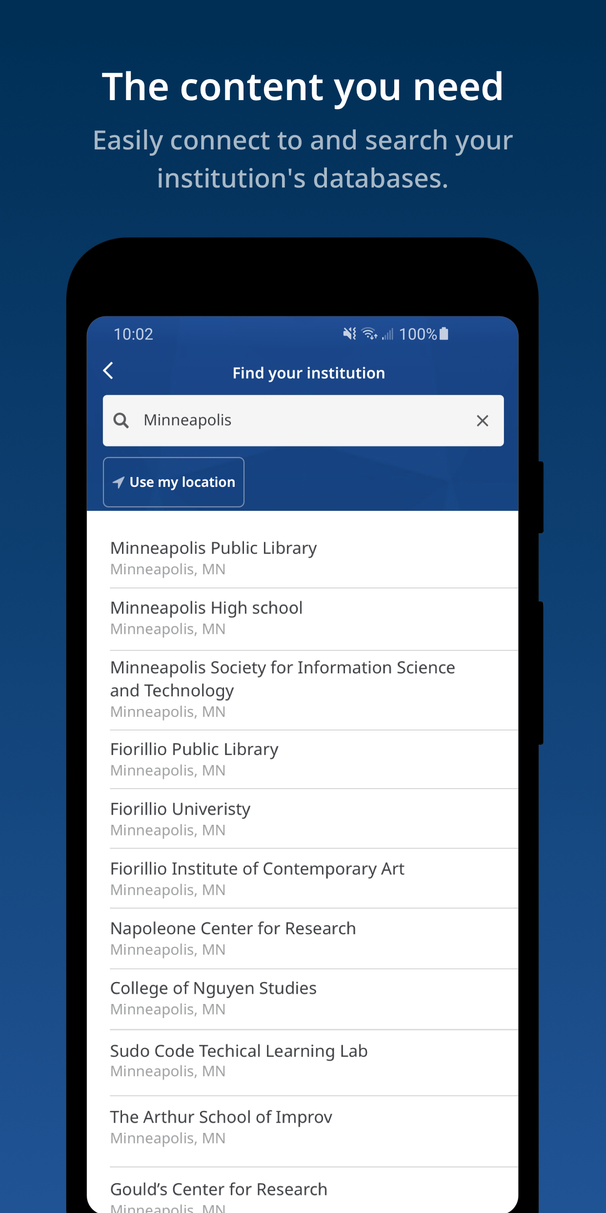 اسکرین شات 2 برنامه EBSCO Mobile
