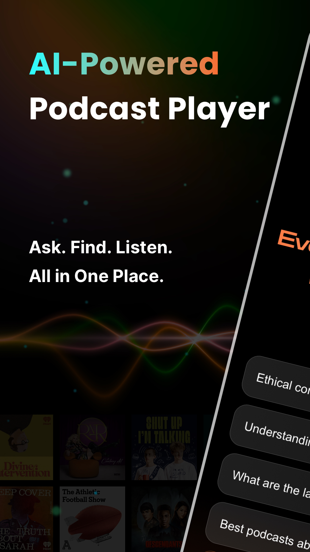 اسکرین شات 1 برنامه CastFox - AI Podcast Agent