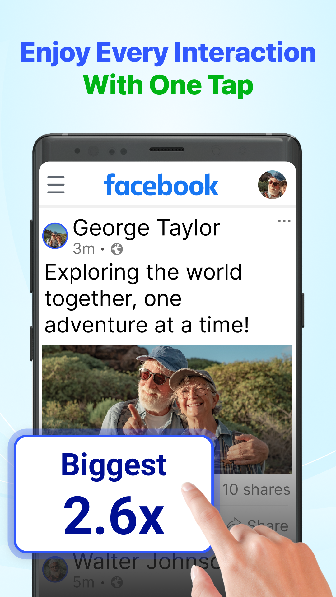 اسکرین شات 2 برنامه Big Font - Big Text Size