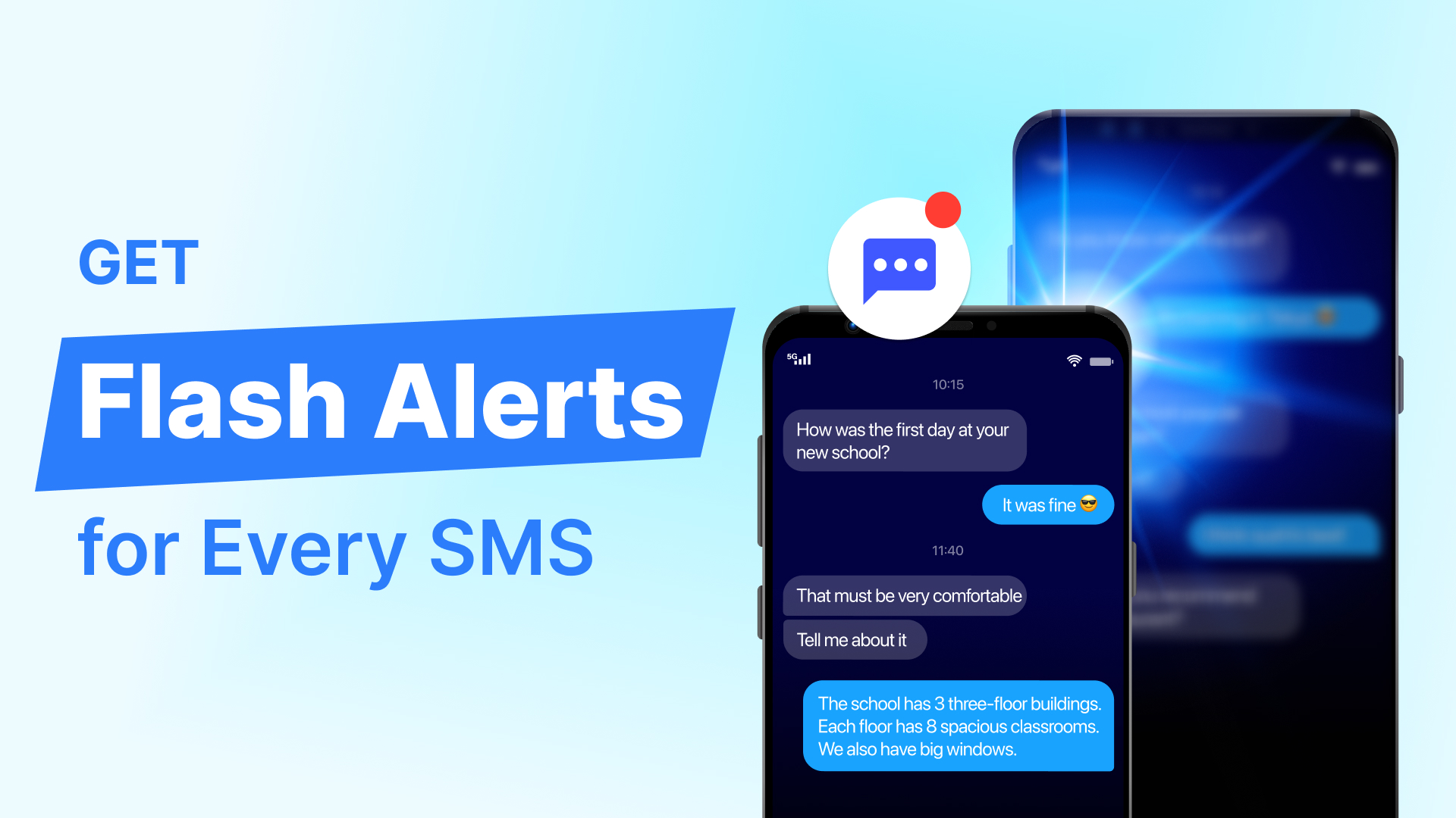 اسکرین شات 2 برنامه Flashlight app - Flash Alert