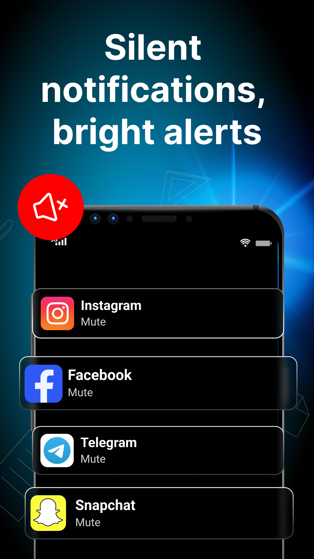 اسکرین شات 5 برنامه Flash App: Flash on call & SMS
