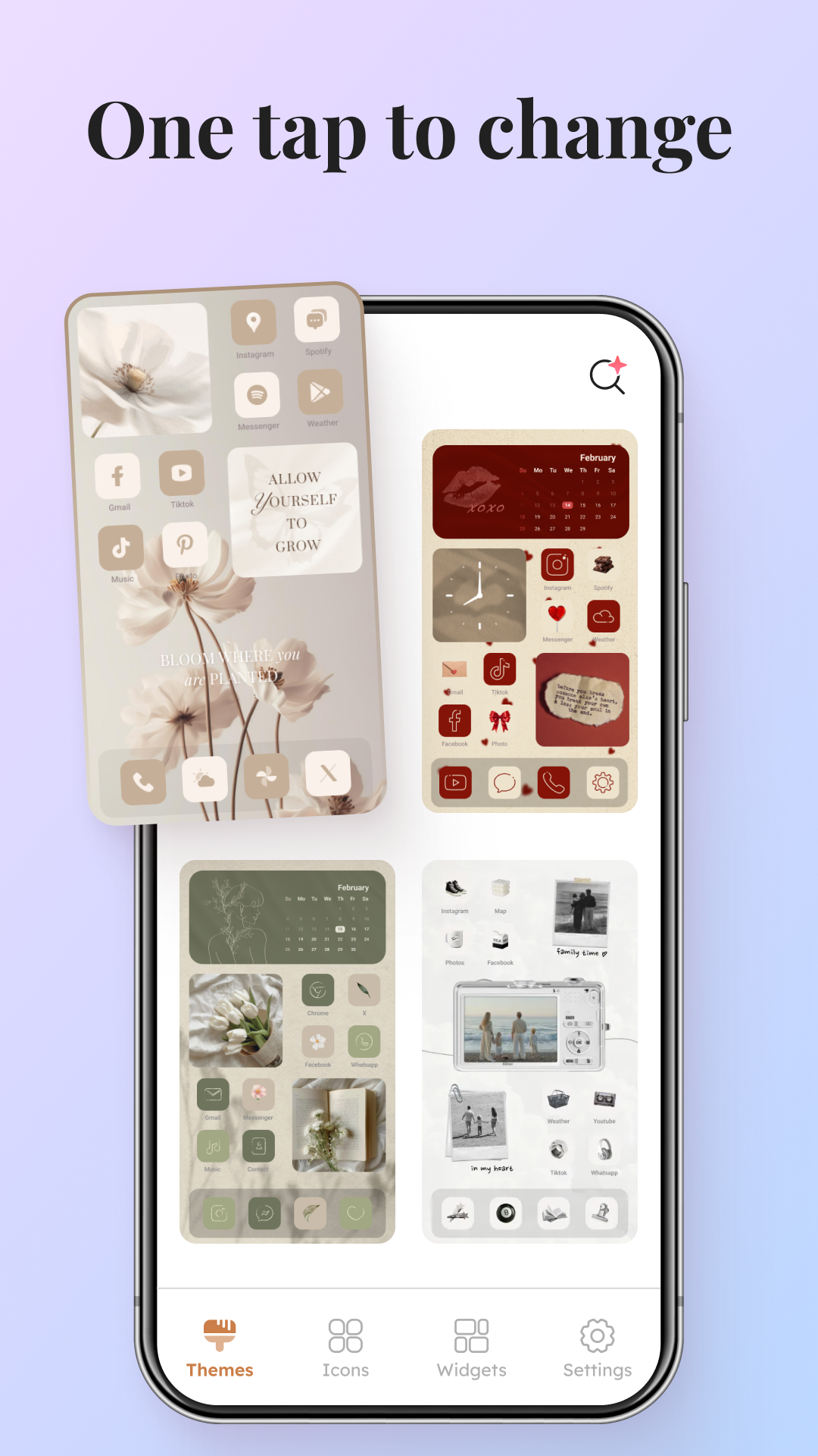 اسکرین شات 7 برنامه Themes, Widgets & Icon changer