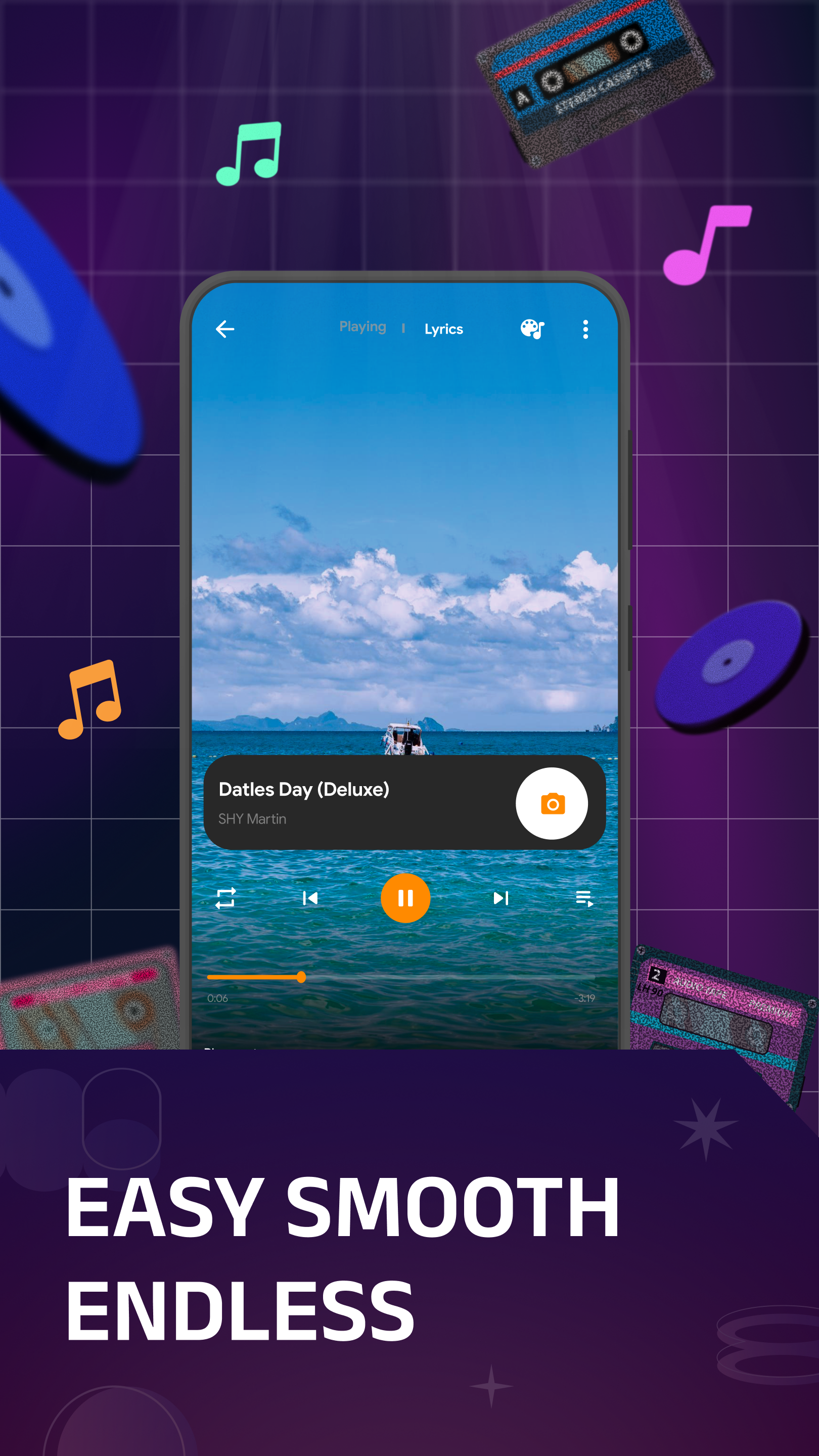 اسکرین شات 4 برنامه Music Player - MP3 player