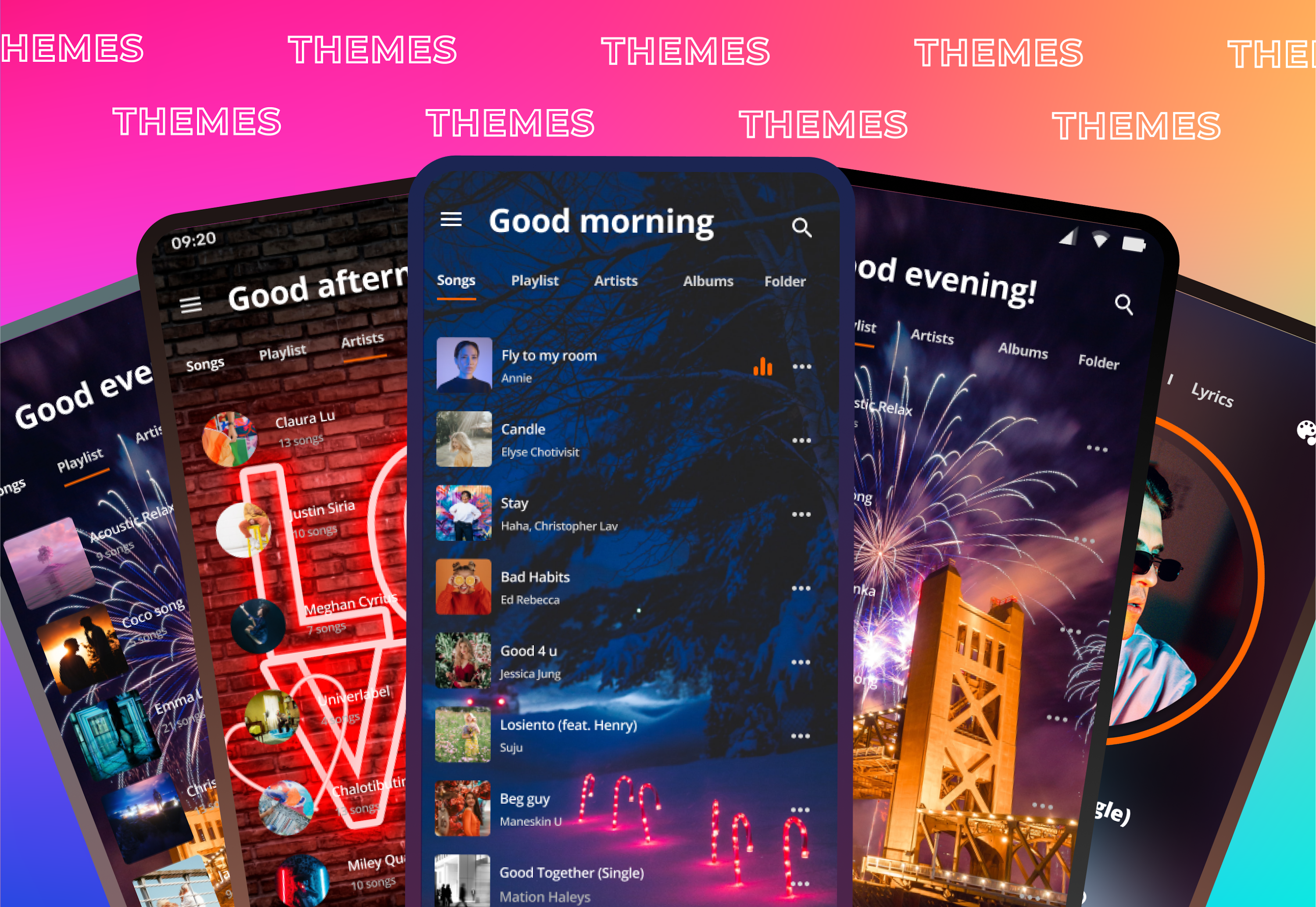 اسکرین شات 2 برنامه Music Player - MP3 player