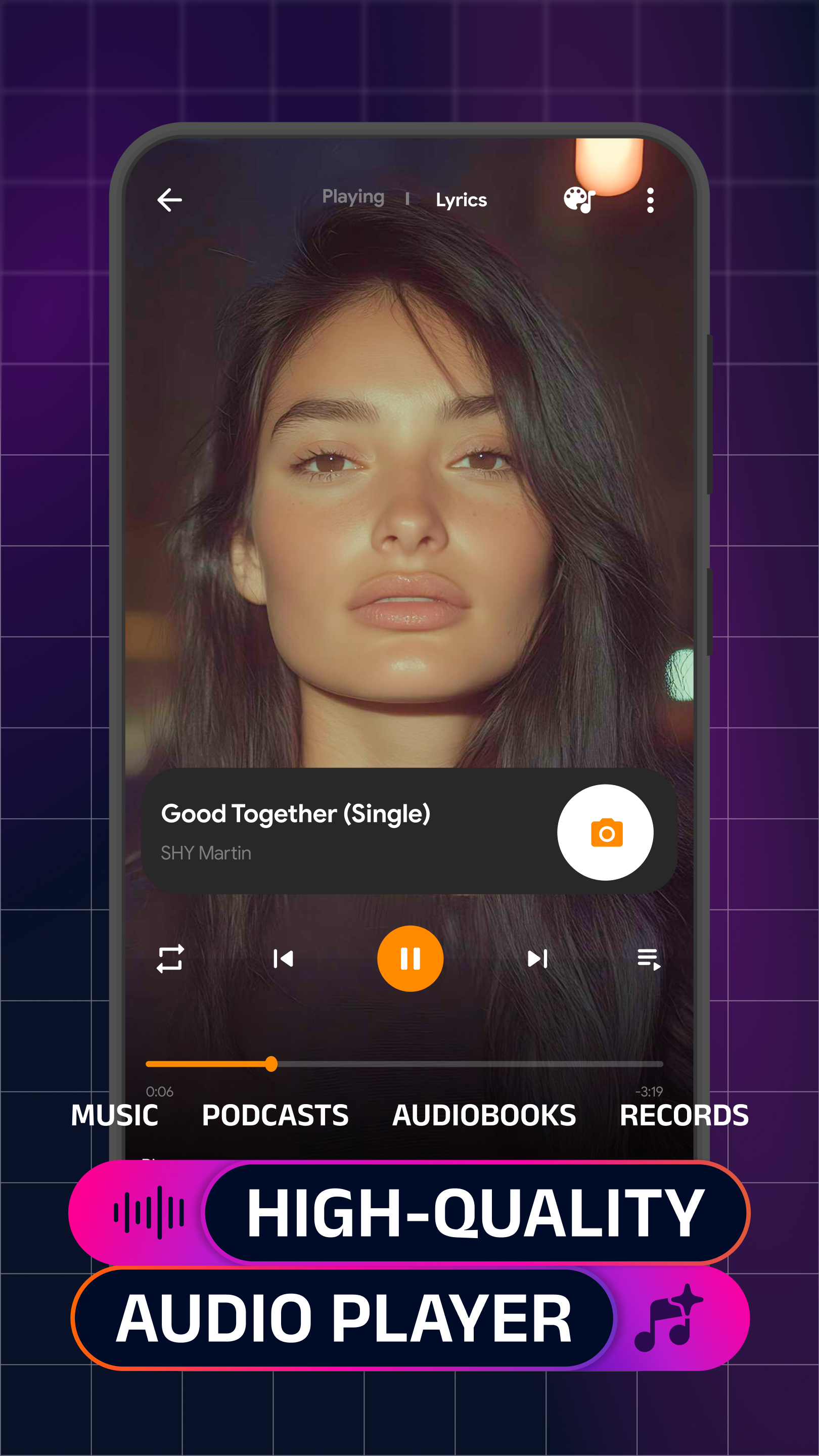 اسکرین شات 1 برنامه Music Player - MP3 player