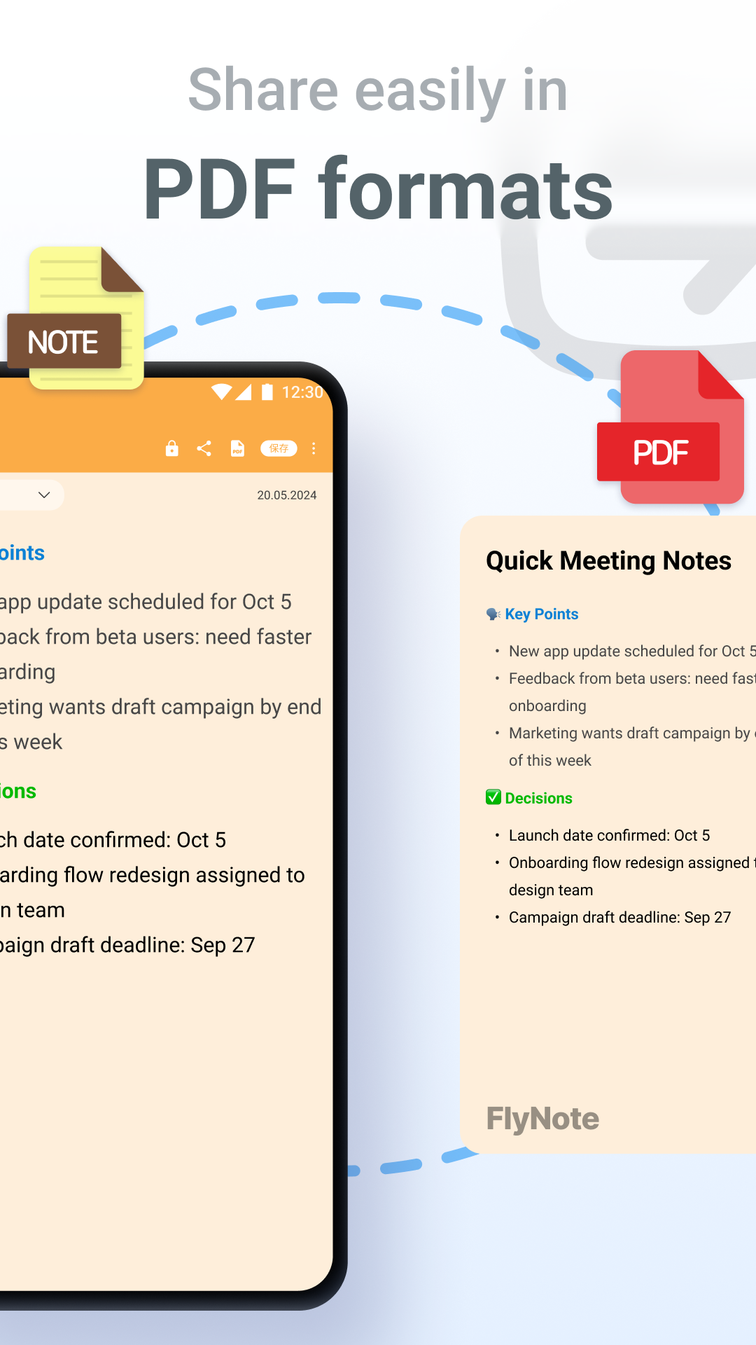 اسکرین شات 5 برنامه Notes, Notepad - FlyNote