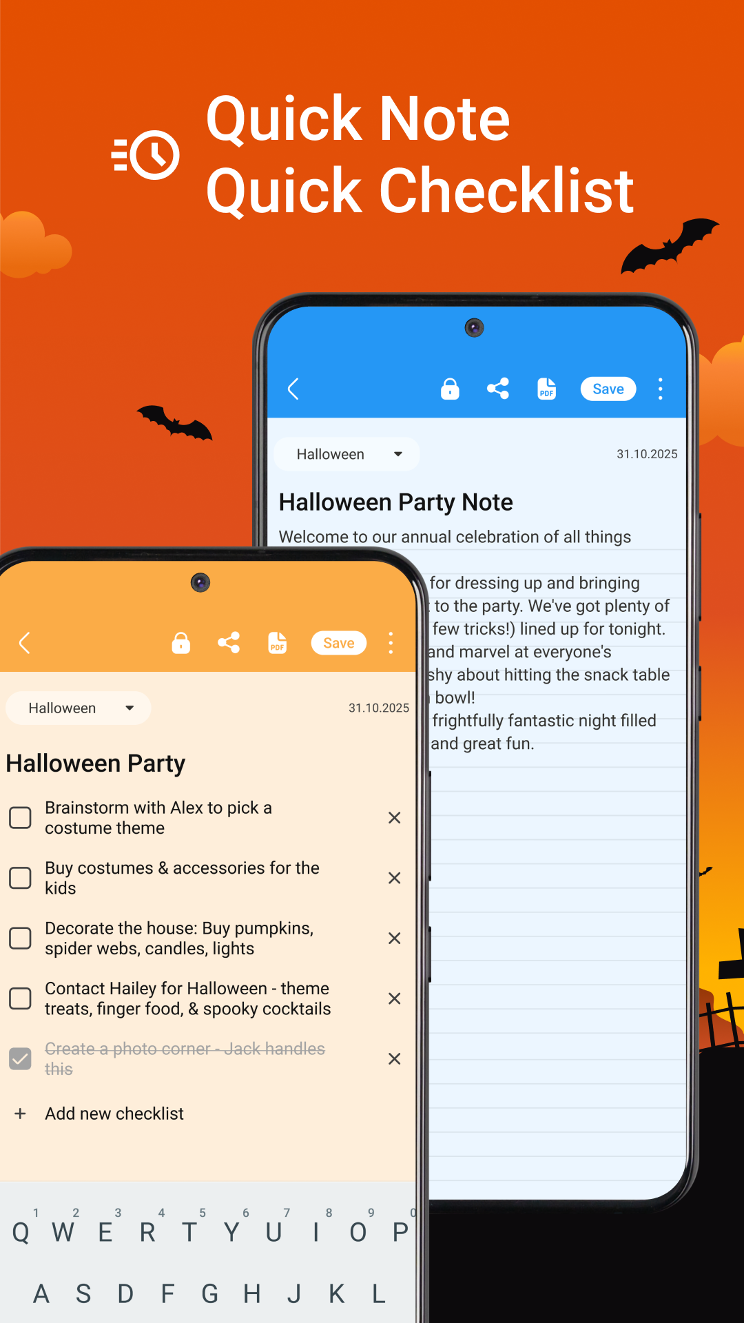 اسکرین شات 3 برنامه FlyNote - Notes, Notepad