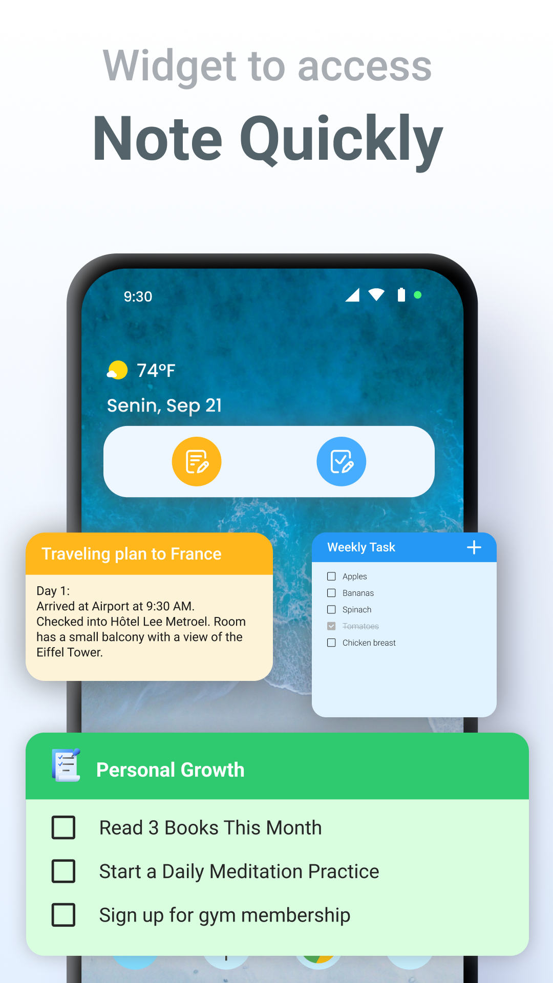 اسکرین شات 6 برنامه Notes, Notepad - FlyNote