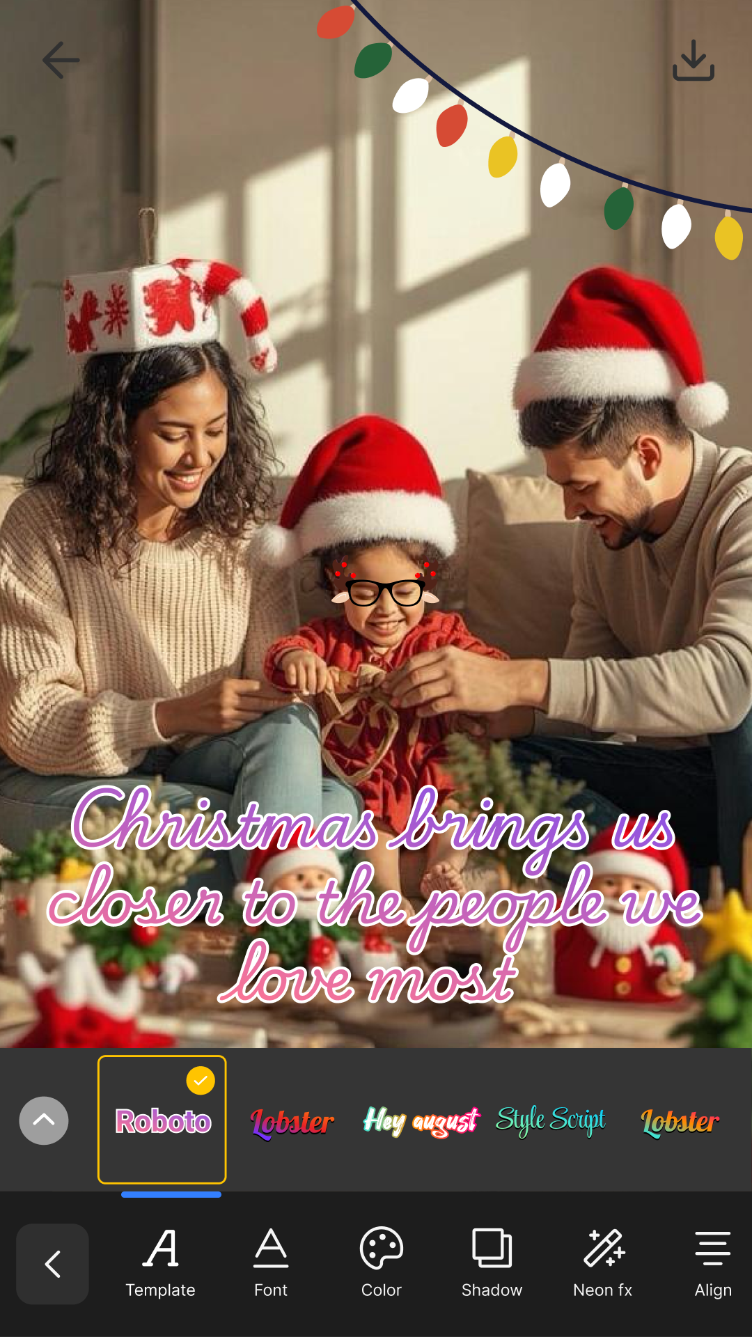 اسکرین شات 3 برنامه Add Text on Photo - Text Art