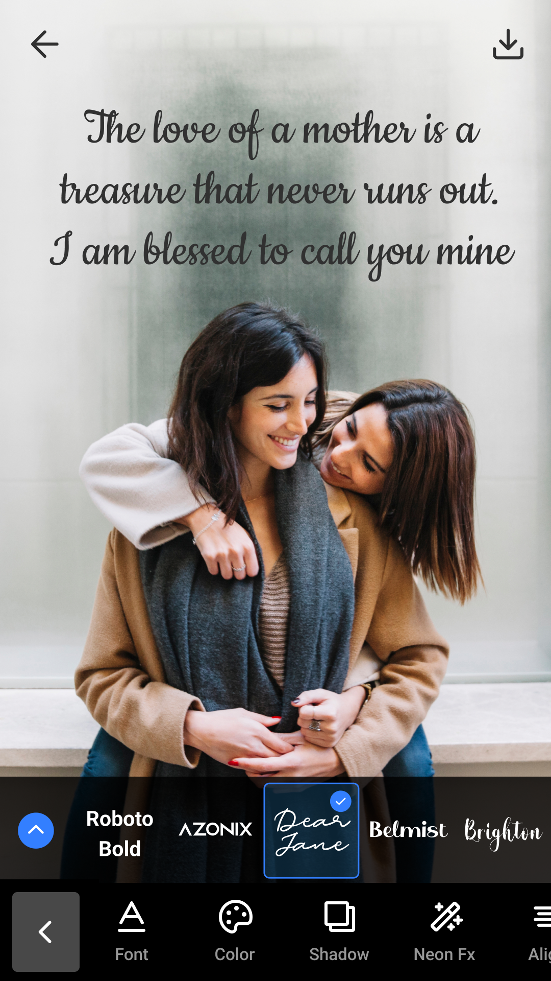 اسکرین شات 2 برنامه Add Text on Photo - Text Art