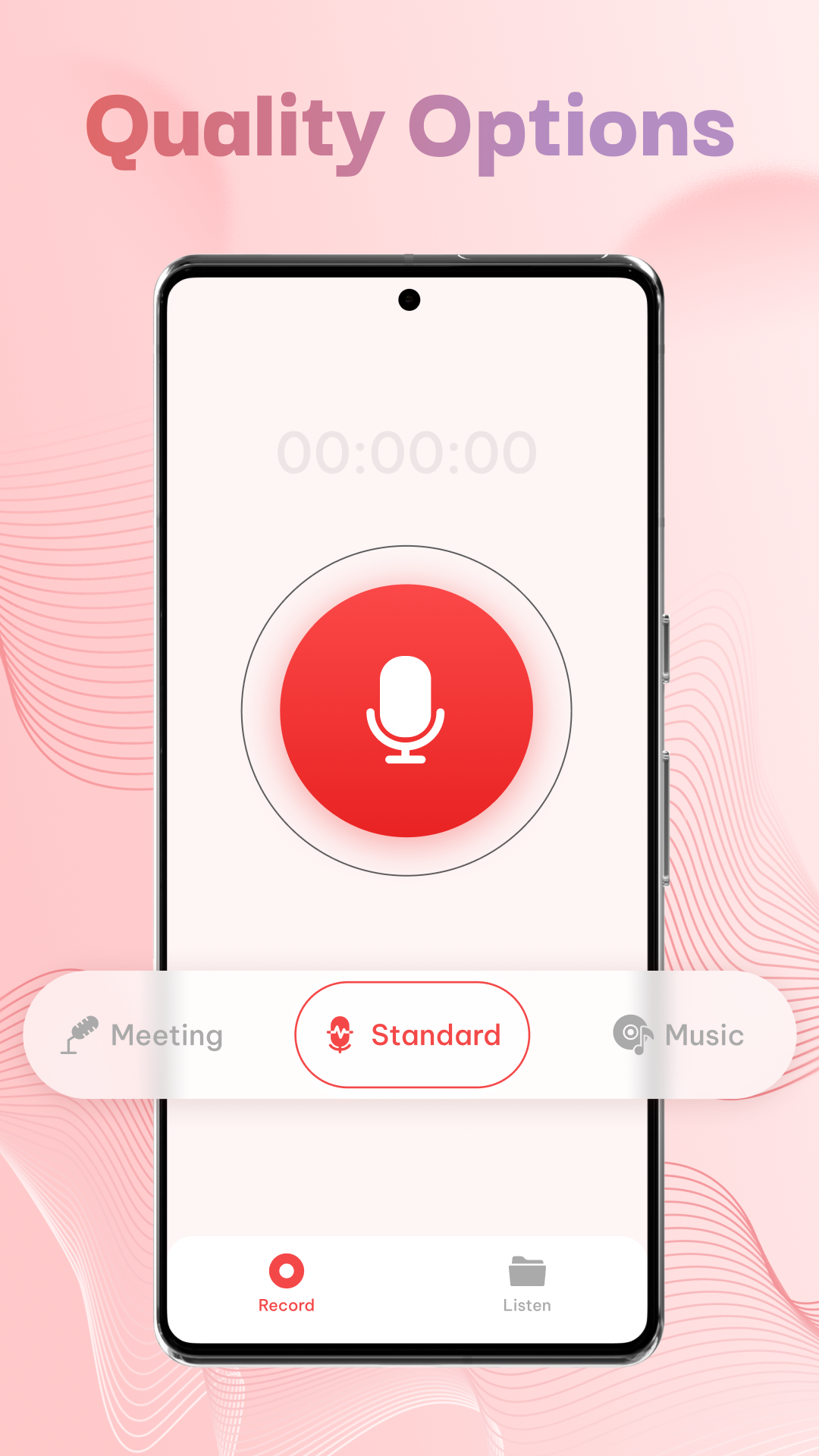 اسکرین شات 1 برنامه Voice Recorder - Voice memos