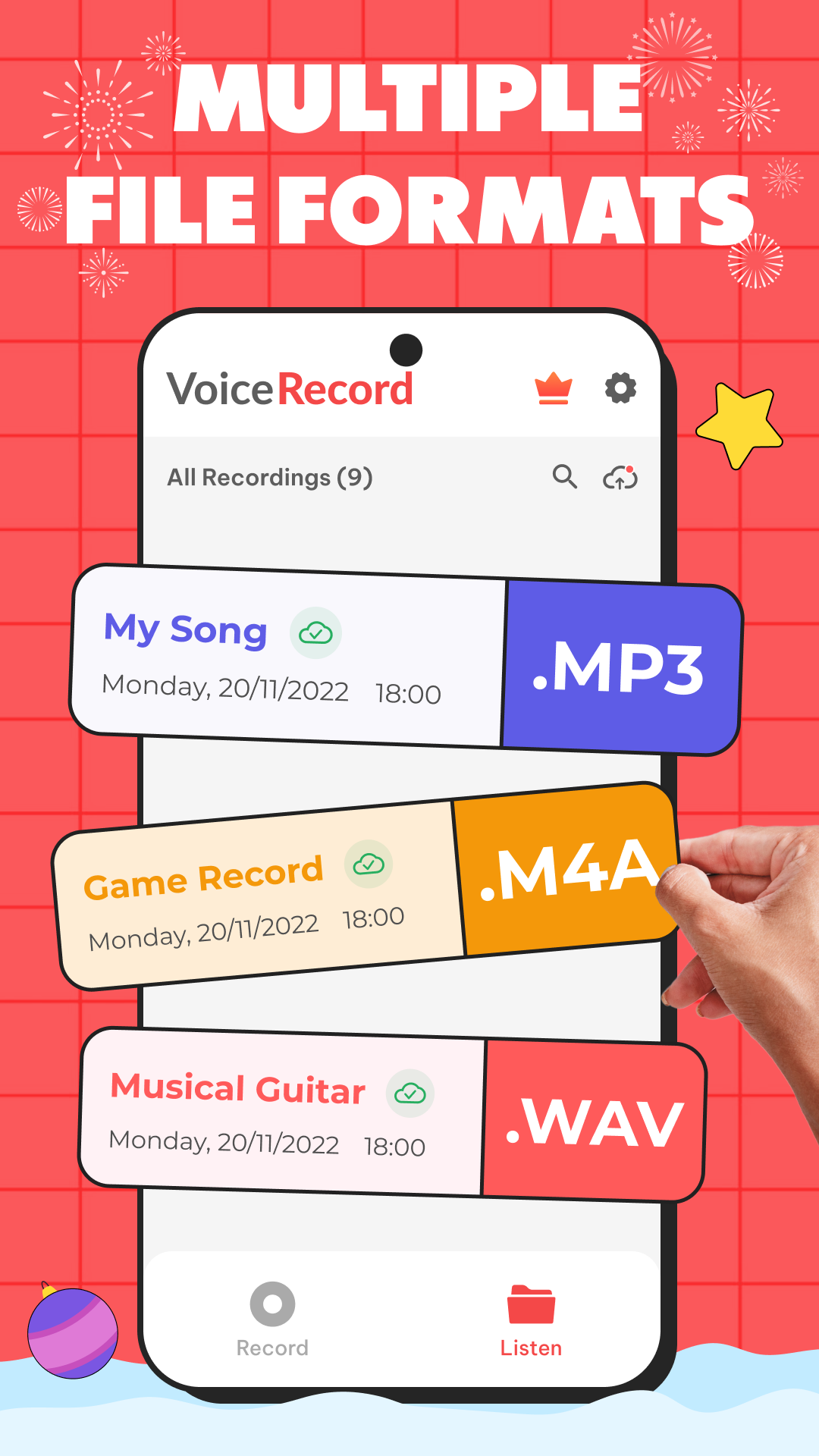 اسکرین شات 6 برنامه Voice Recorder - Voice memos