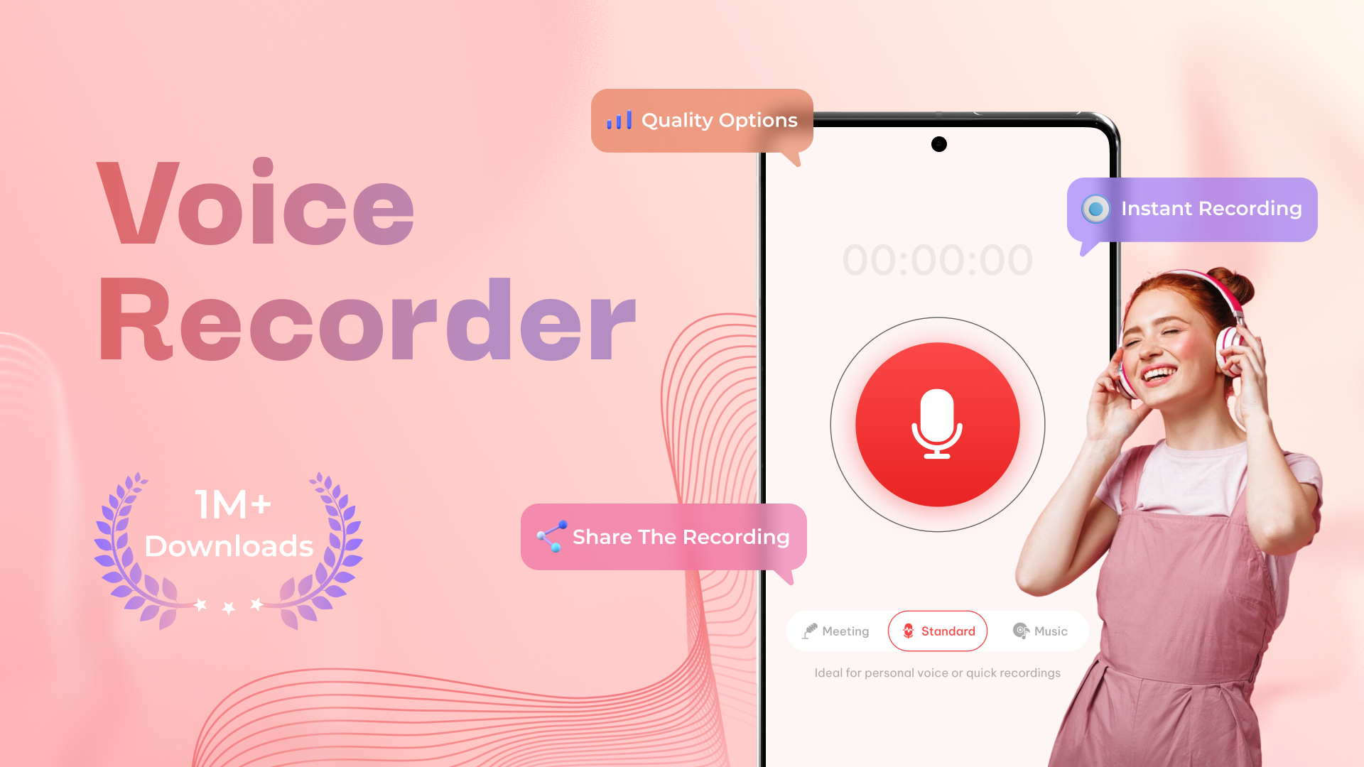 اسکرین شات 5 برنامه Voice Recorder - Voice memos