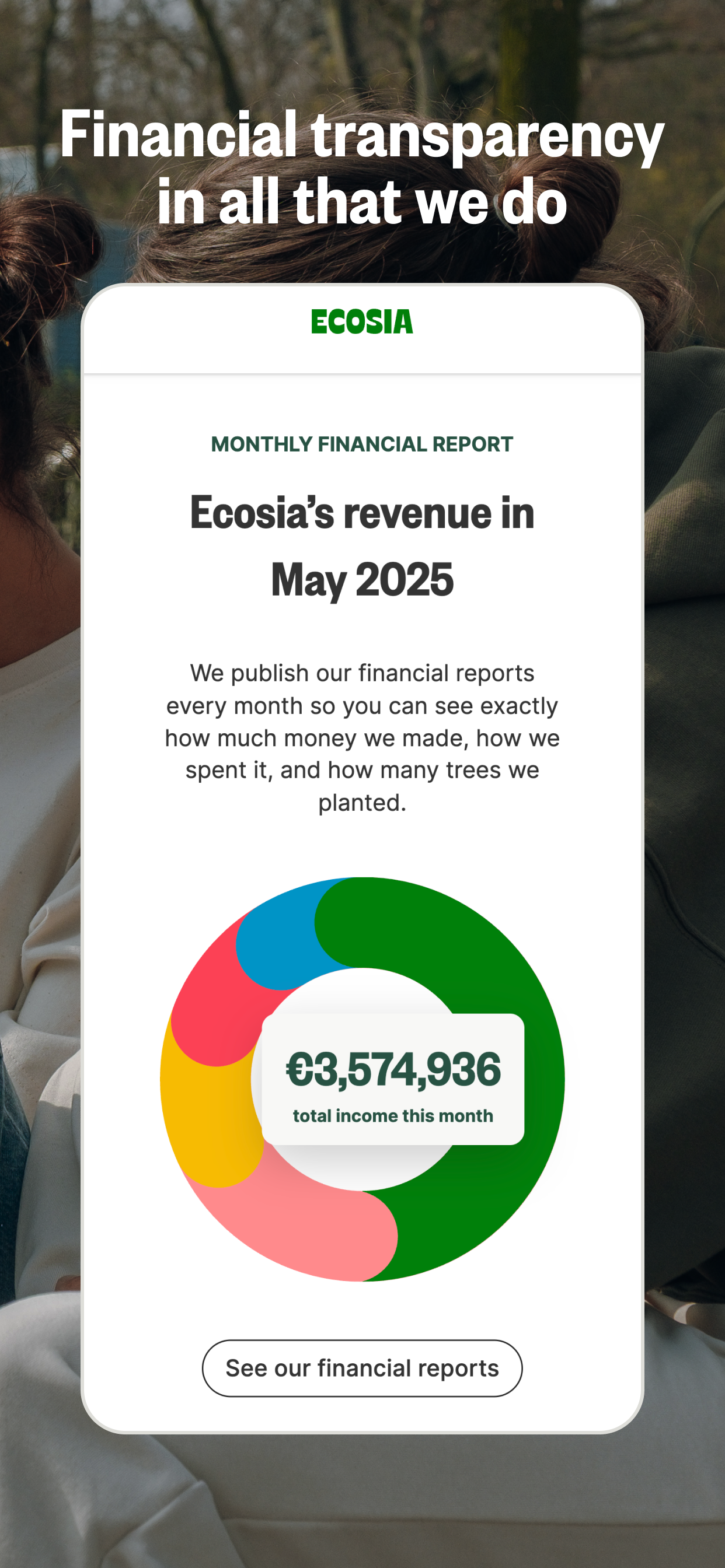 اسکرین شات 5 برنامه Ecosia: Search to plant trees