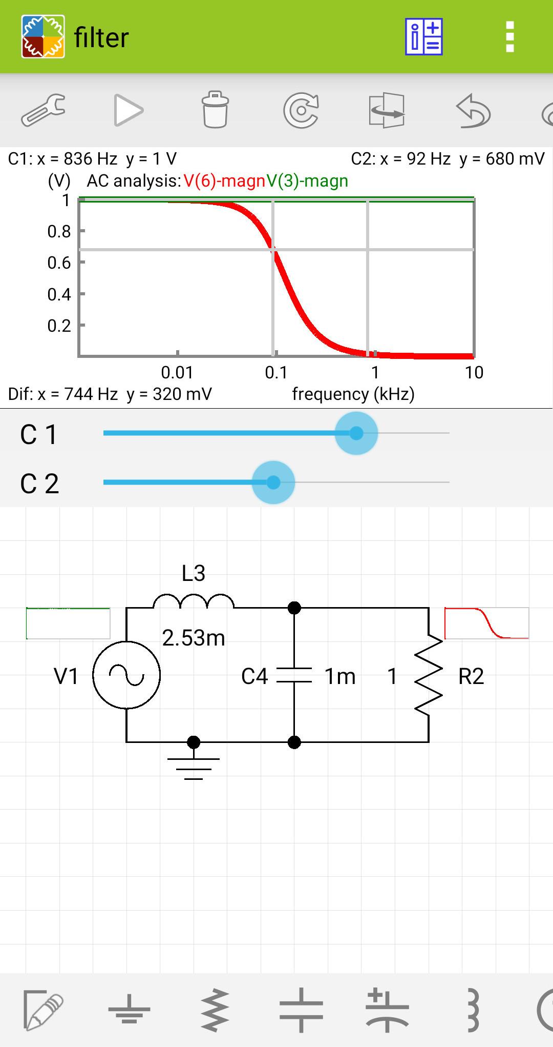 اسکرین شات 3 برنامه Electric Circuit Studio