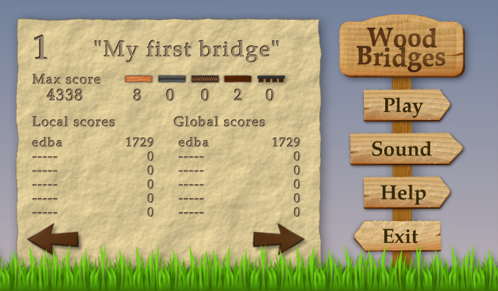 اسکرین شات 4 بازی Wood Bridges Free
