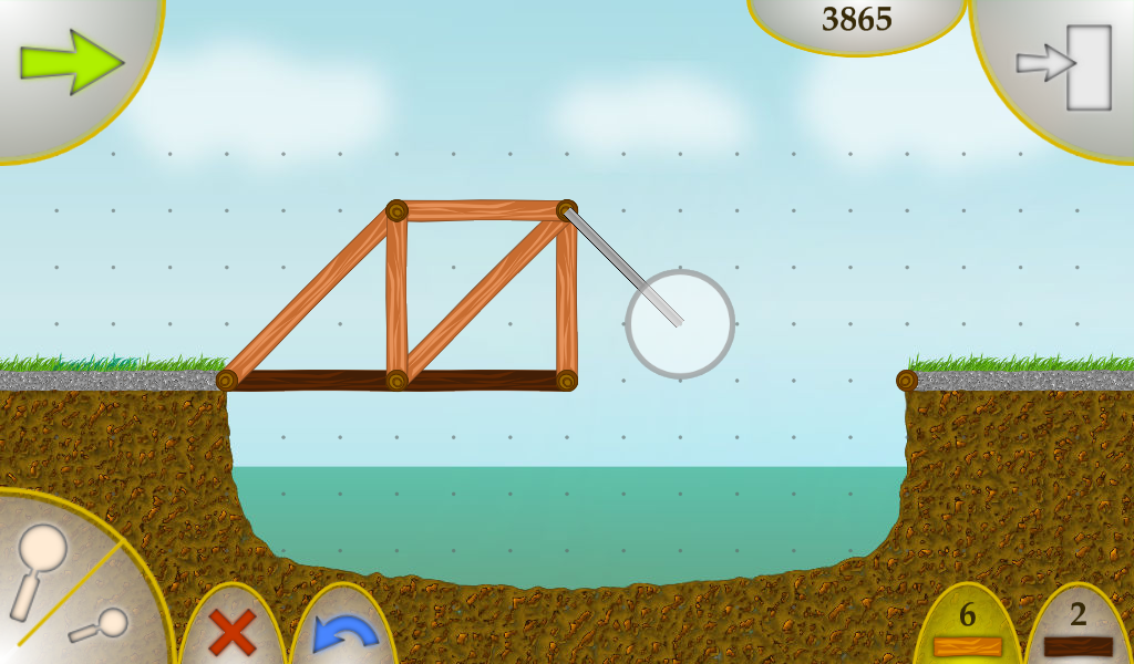 اسکرین شات 2 بازی Wood Bridges Free