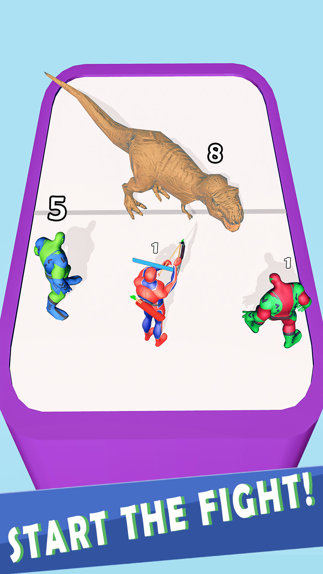 اسکرین شات 1 بازی Merge Fight - Dinosaur Monster