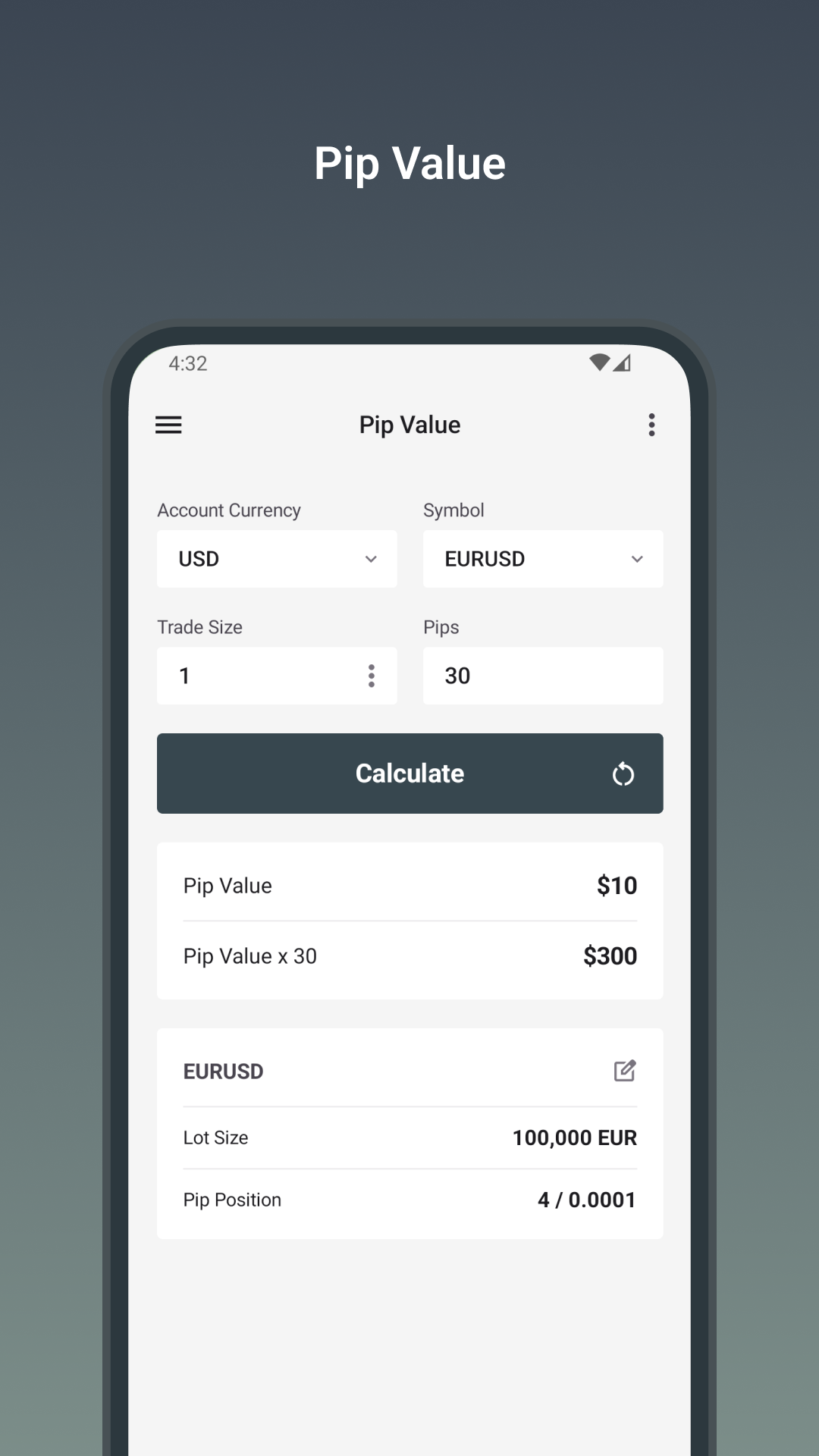اسکرین شات 3 برنامه Forex Calculators