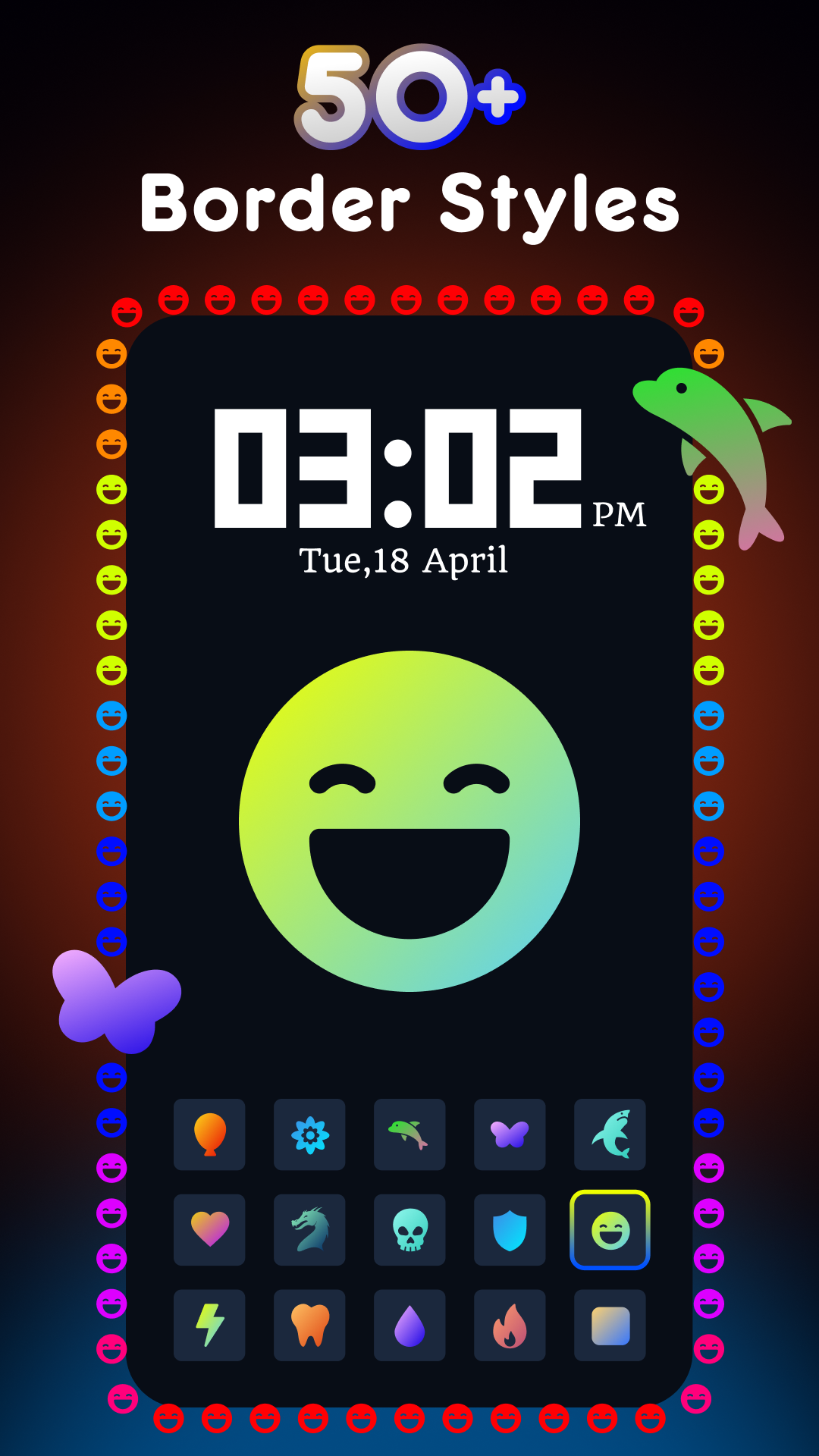 اسکرین شات 5 برنامه Edge Lighting - Border Colors