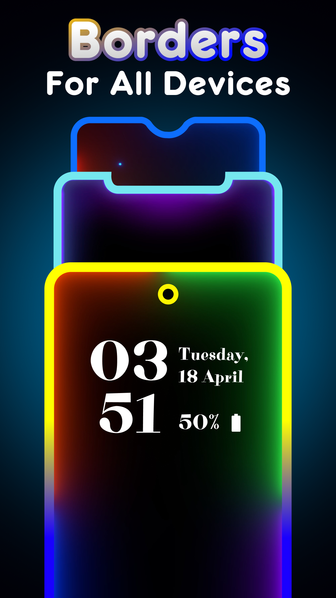 اسکرین شات 6 برنامه Edge Lighting - Border Colors