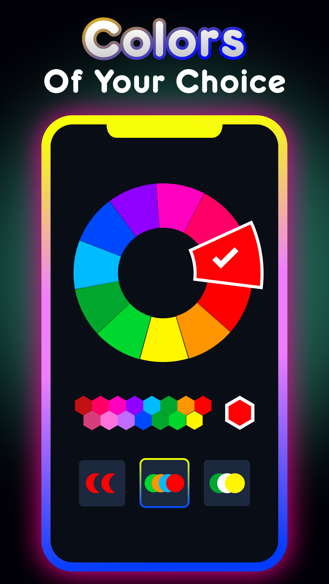 اسکرین شات 3 برنامه Edge Lighting - Border Colors