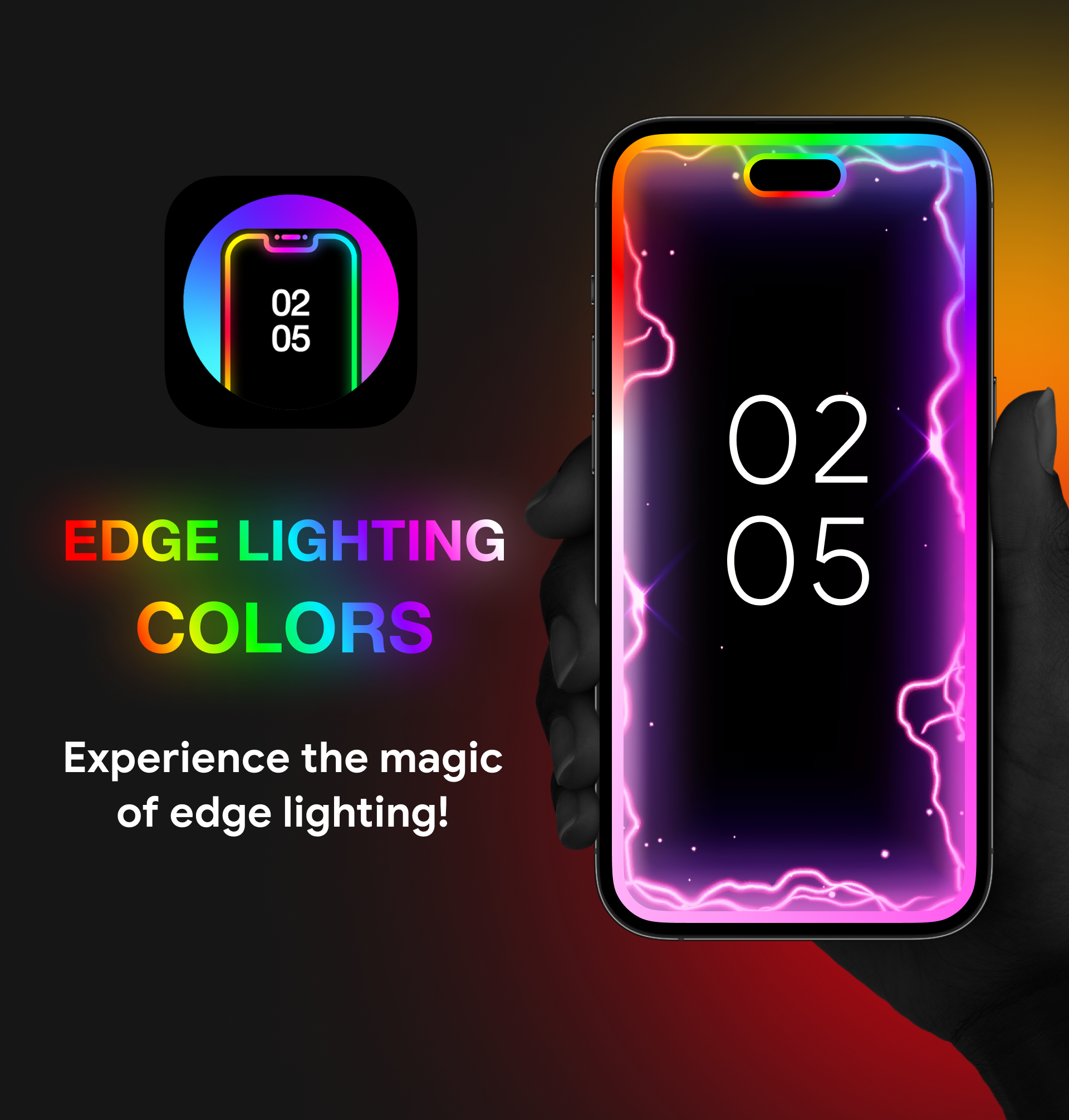 اسکرین شات 1 برنامه Edge Lighting: LED Borderlight