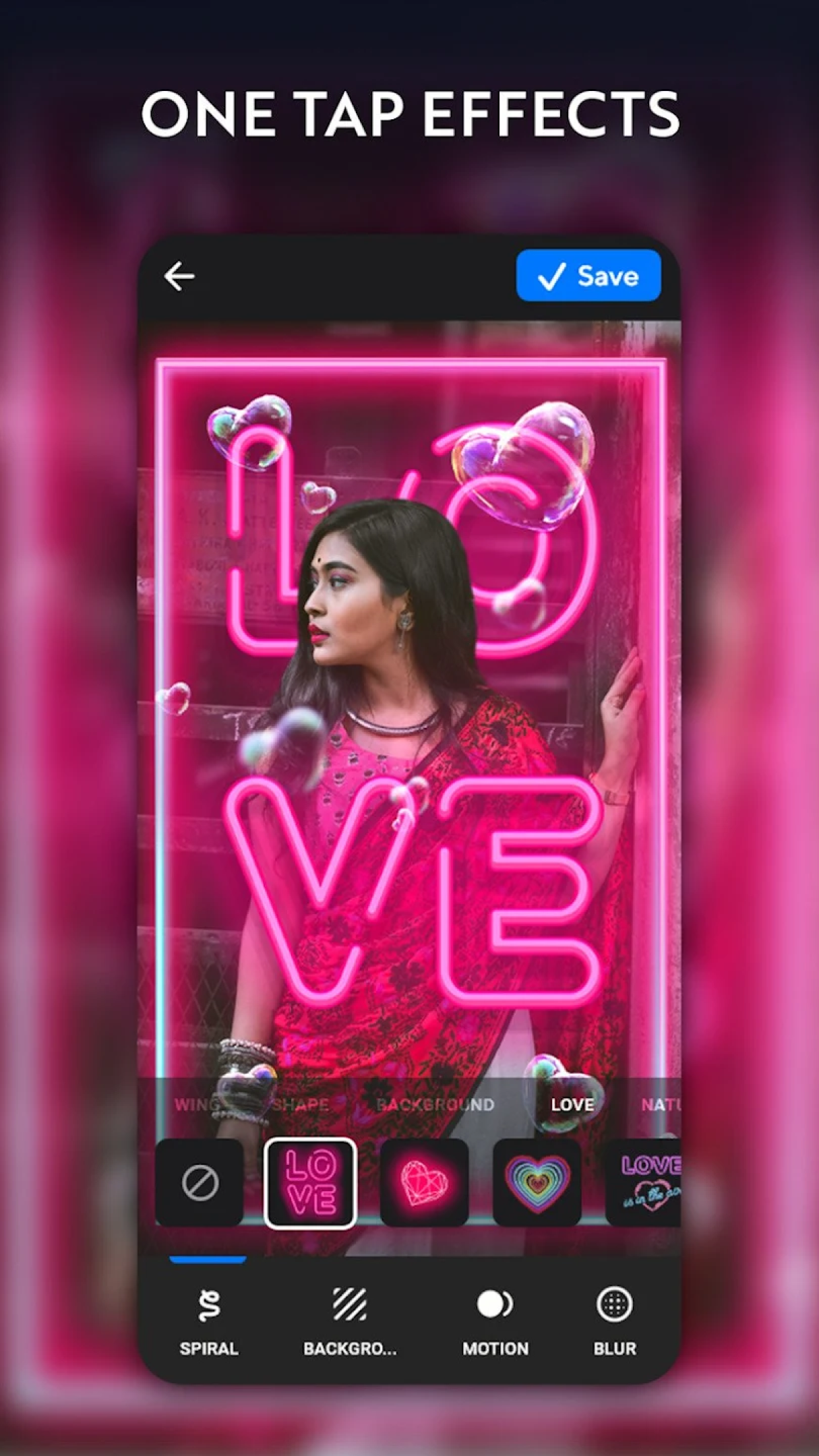 اسکرین شات 3 برنامه AI Photo Editor - Neon Effects