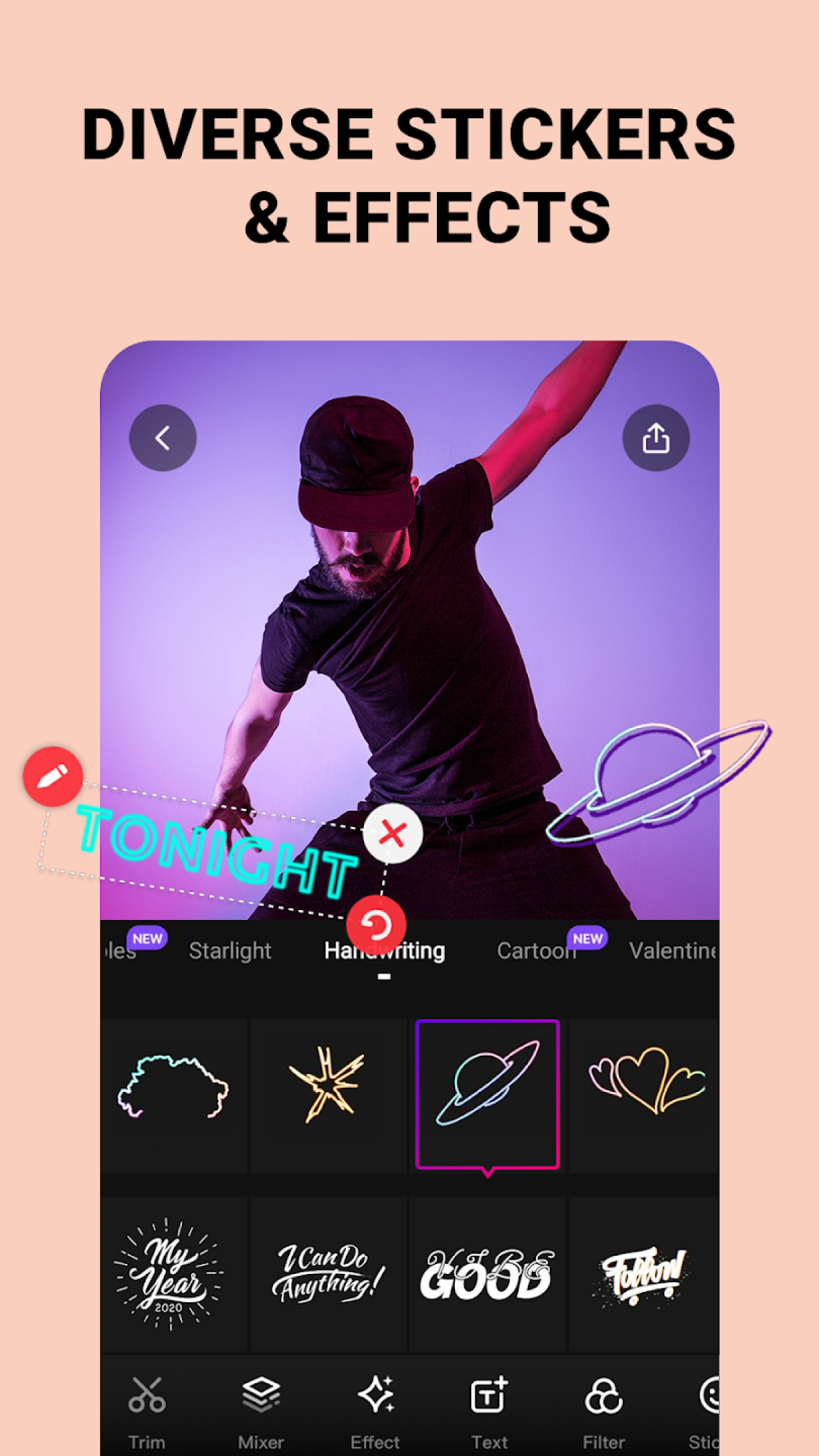 اسکرین شات 2 برنامه AI Photo Editor - Neon Effects