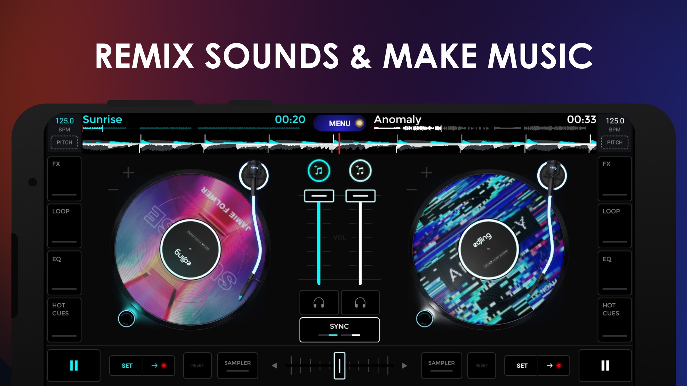 اسکرین شات 2 برنامه edjing Mix - Music DJ app