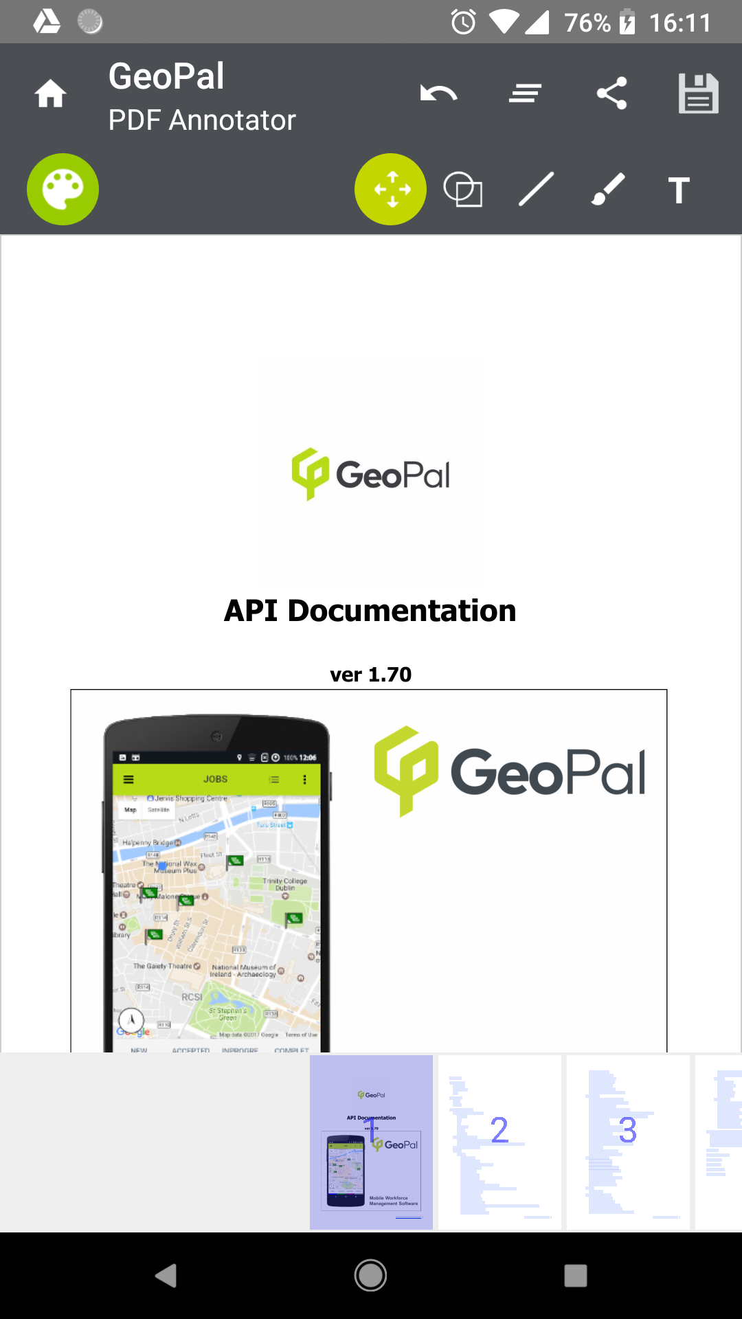 اسکرین شات 4 برنامه GeoPal PDF Annotator