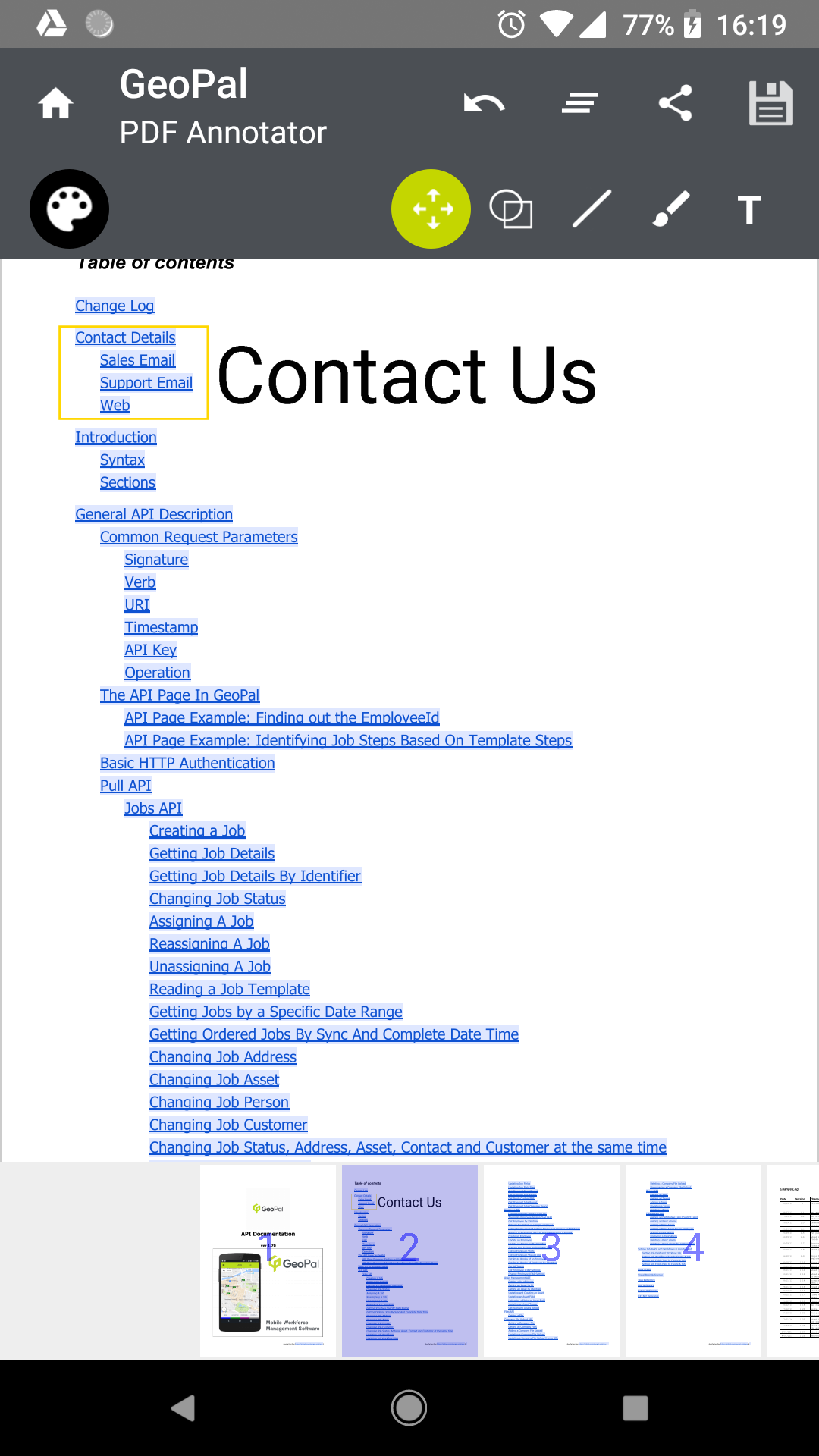 اسکرین شات 7 برنامه GeoPal PDF Annotator