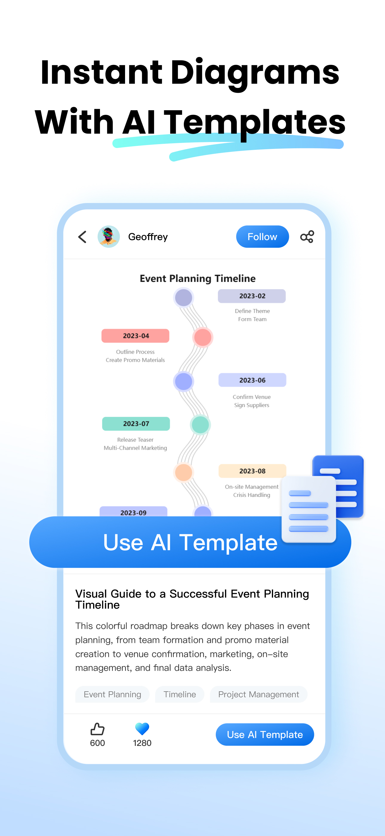 اسکرین شات 4 برنامه EdrawMax: AI Flowchart Diagram