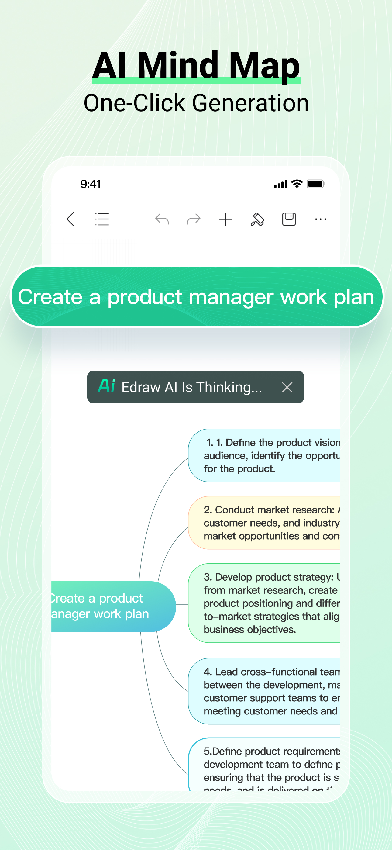 اسکرین شات 4 برنامه EdrawMind: AI Mind map & Note
