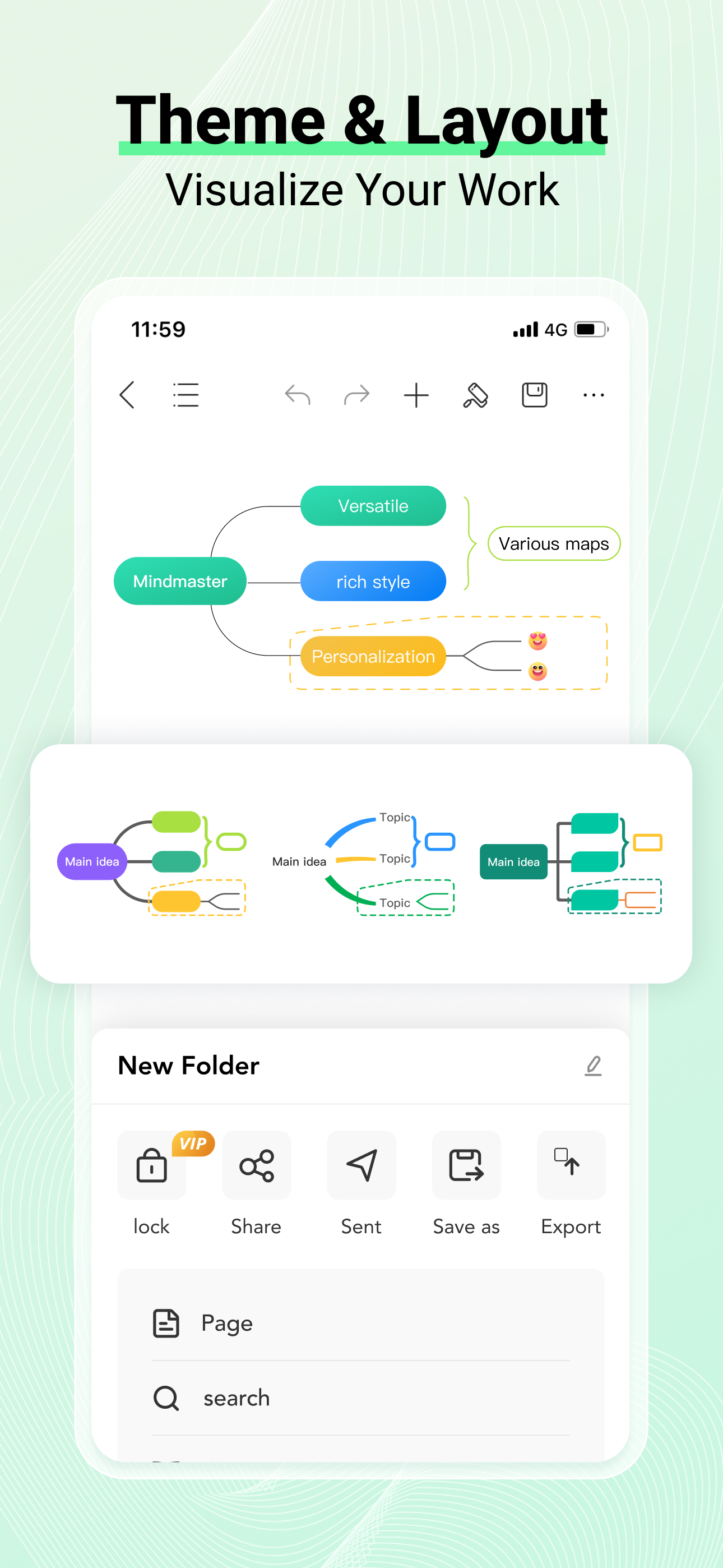 اسکرین شات 4 برنامه EdrawMind: AI Mind map & Note