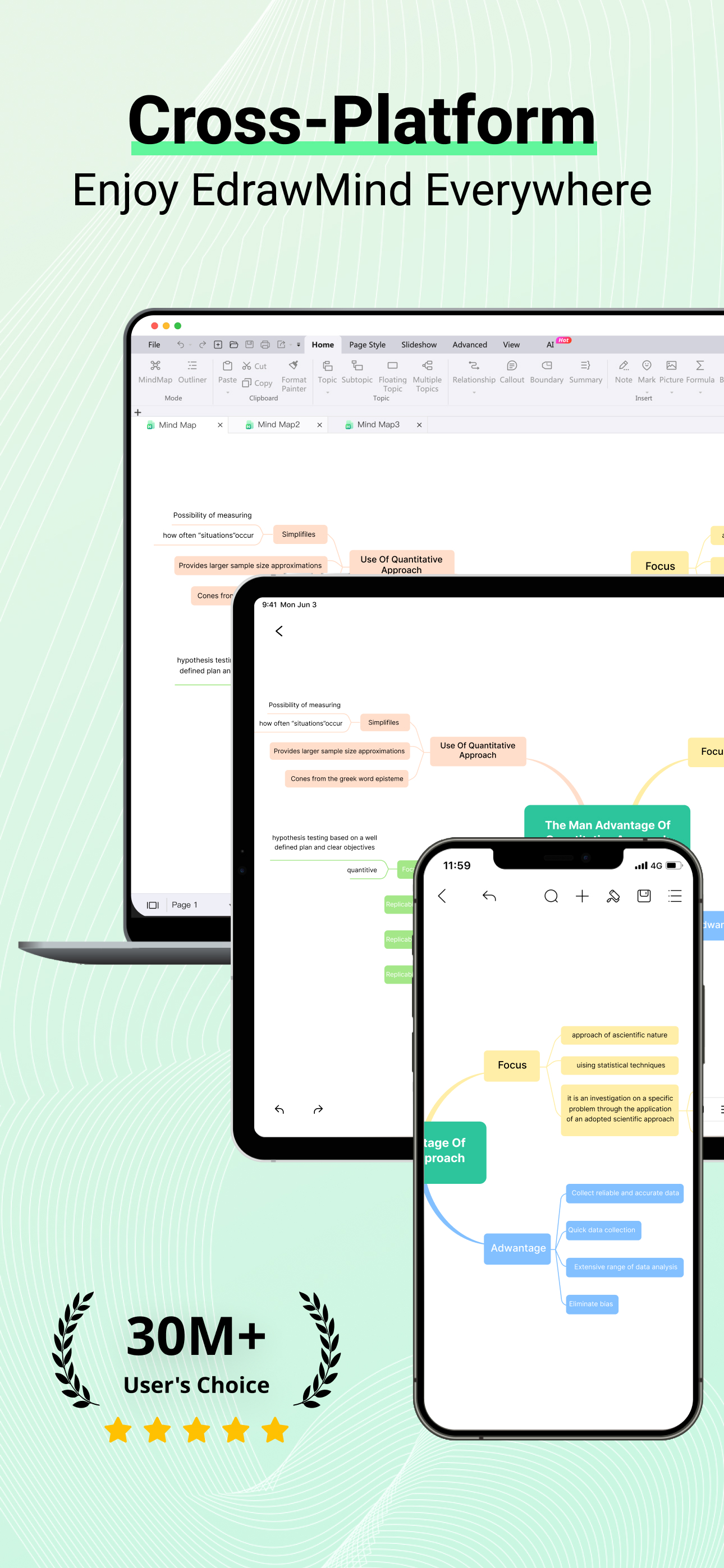 اسکرین شات 1 برنامه EdrawMind: AI Mind map & Note