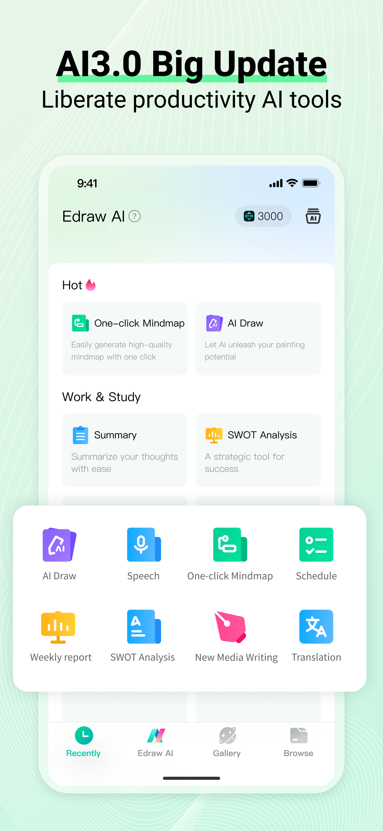 اسکرین شات 1 برنامه EdrawMind: AI Mind map & Note