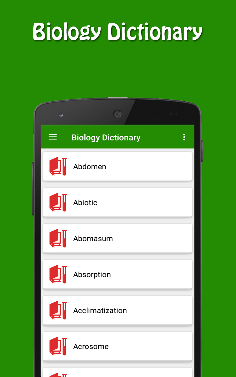 اسکرین شات 6 برنامه Biology Dictionary