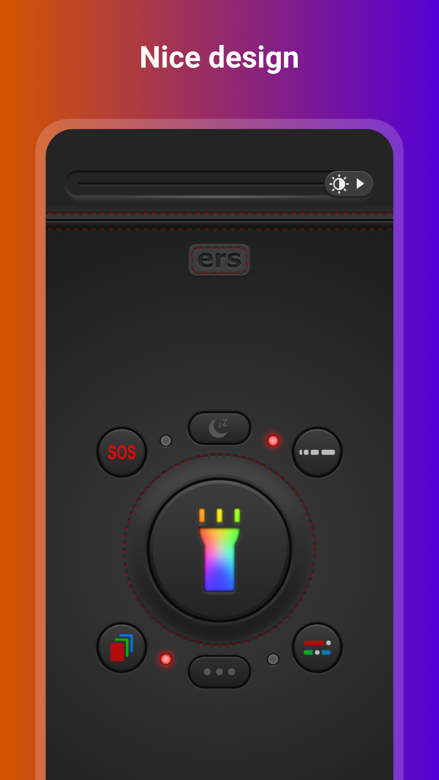 اسکرین شات 2 برنامه Screen Flashlight