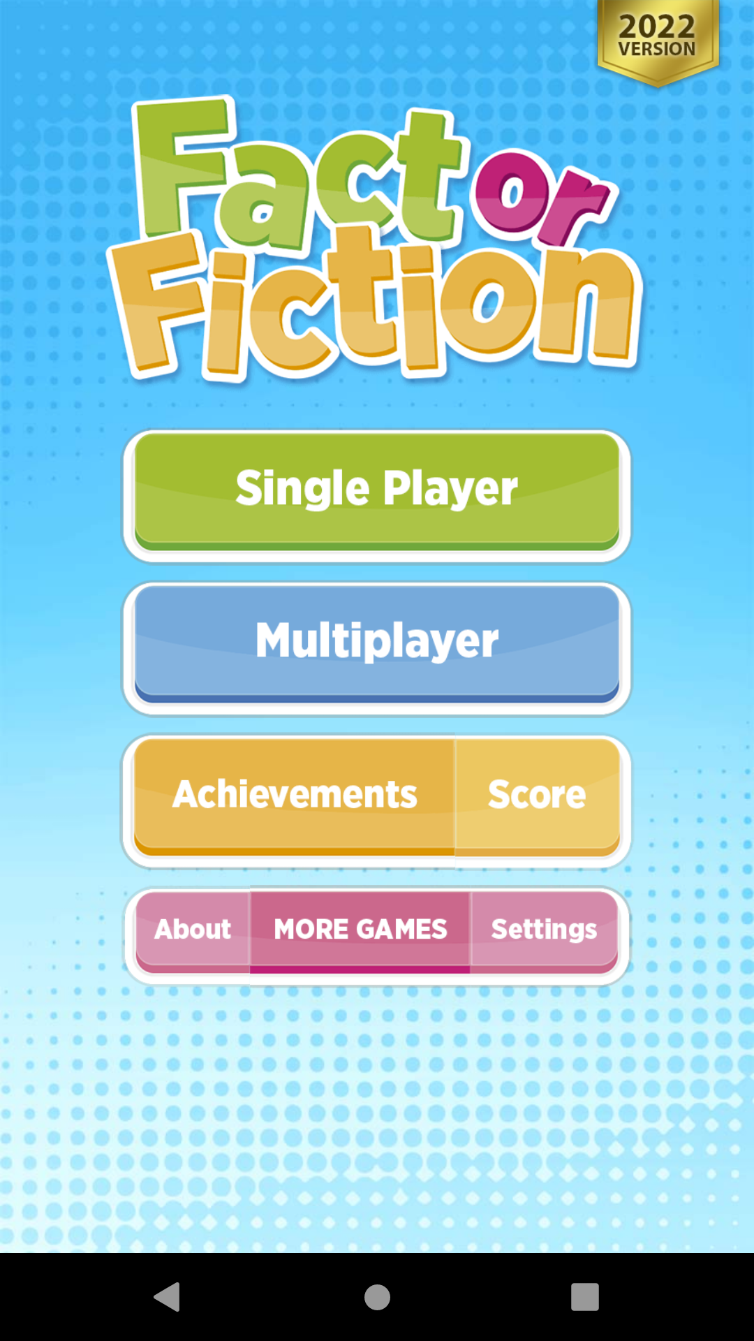 اسکرین شات 1 بازی Fact Or Fiction Quiz