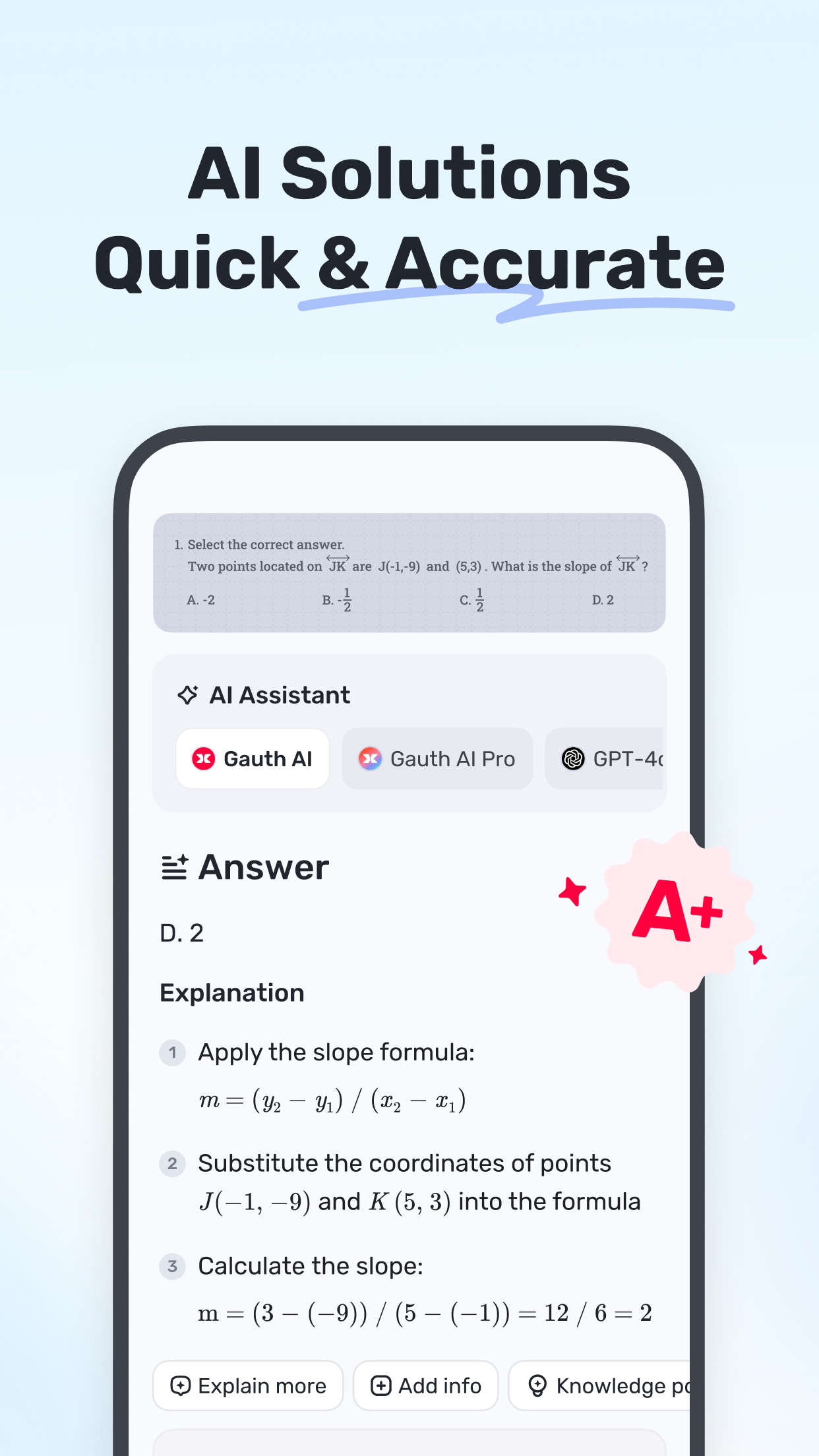 اسکرین شات 3 برنامه Gauth: AI Study Companion