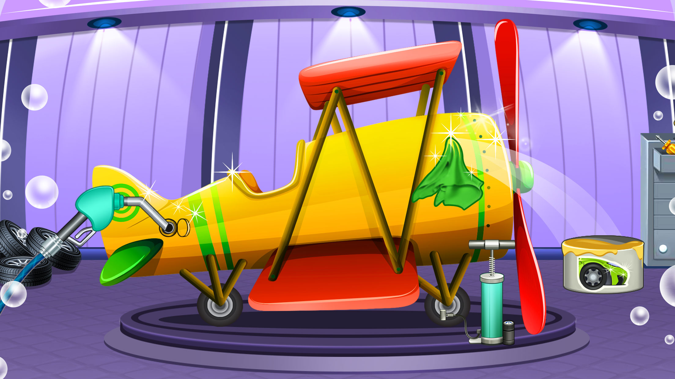 اسکرین شات 3 برنامه Kids Car Wash Auto Service