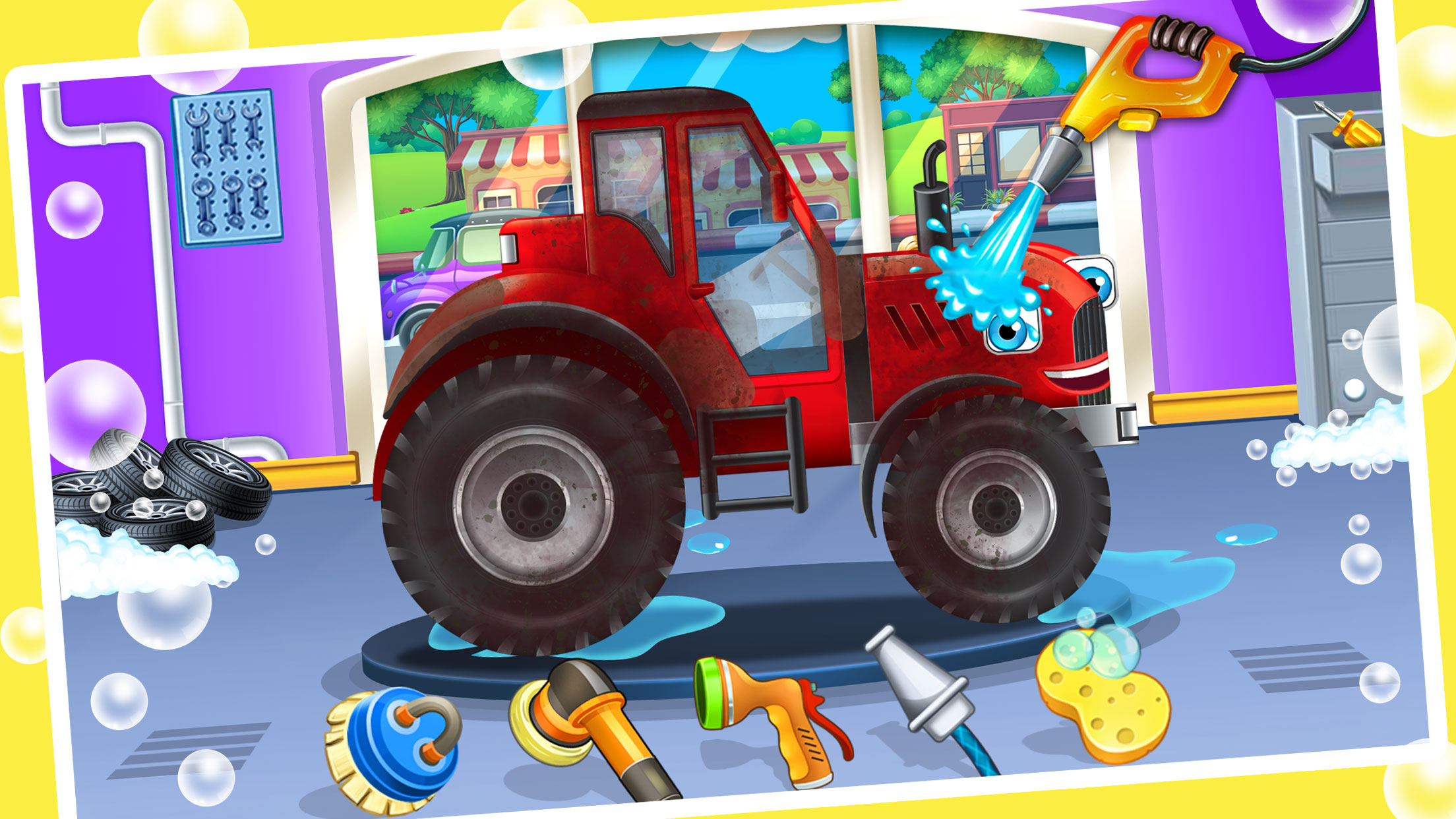 اسکرین شات 1 برنامه Kids Car Wash Auto Service