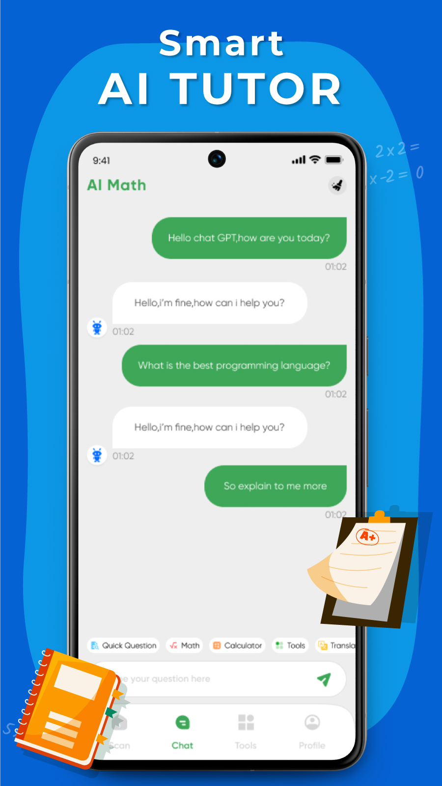 اسکرین شات 2 برنامه Easy Math: Math & Essay App