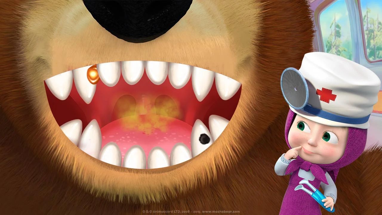 اسکرین شات 5 بازی Masha and the Bear: Dentist