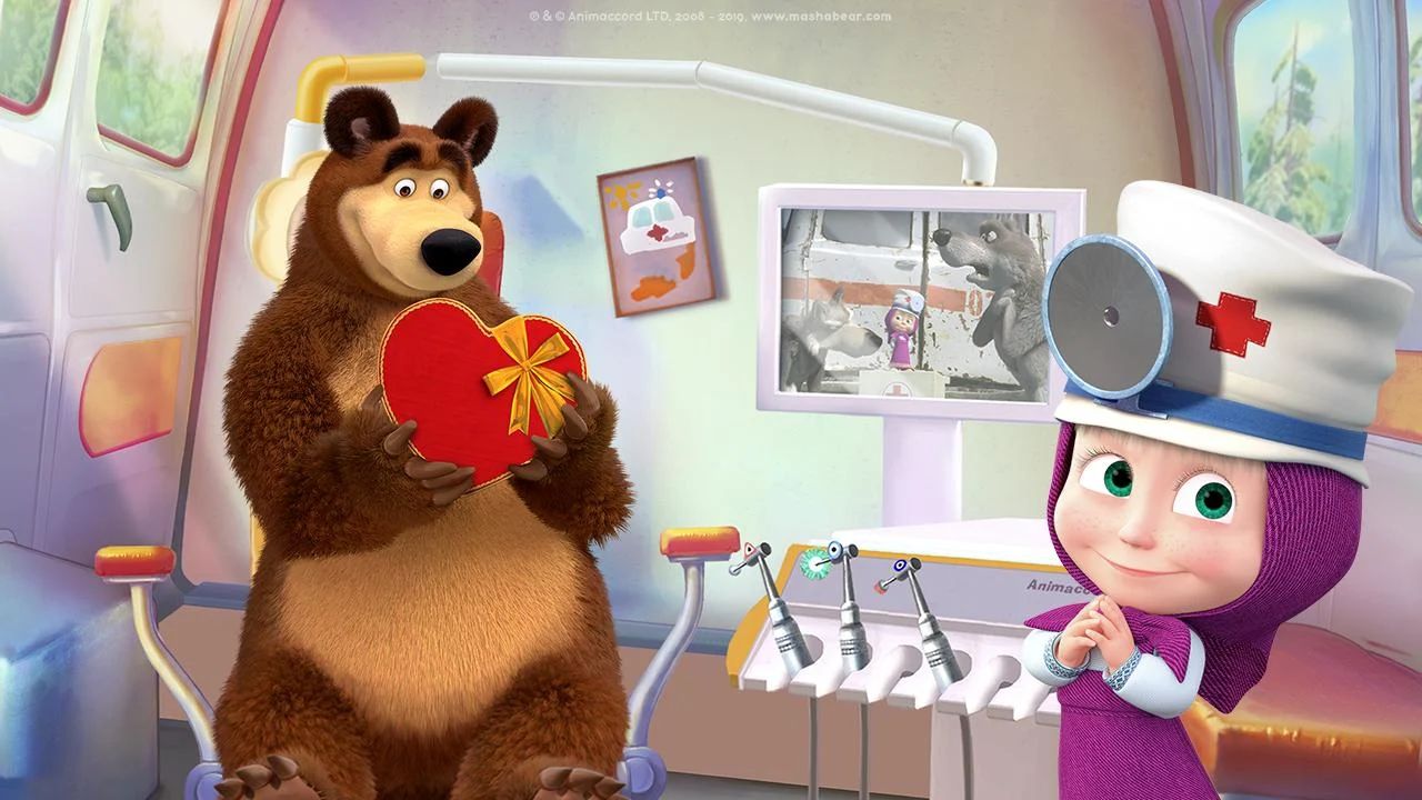 اسکرین شات 2 بازی Masha and the Bear: Dentist
