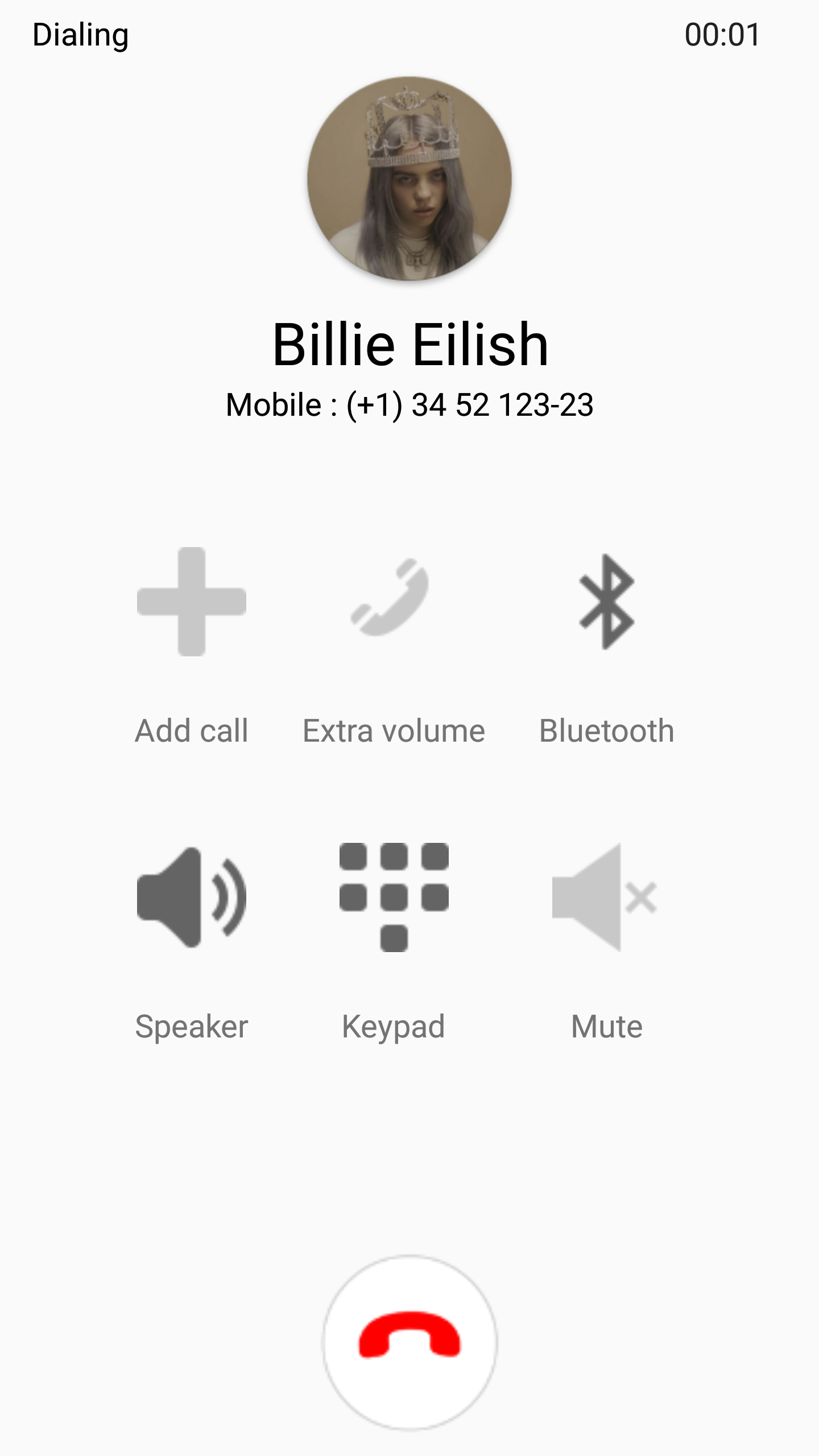 اسکرین شات 2 برنامه Billie Eilish Fake Video Call